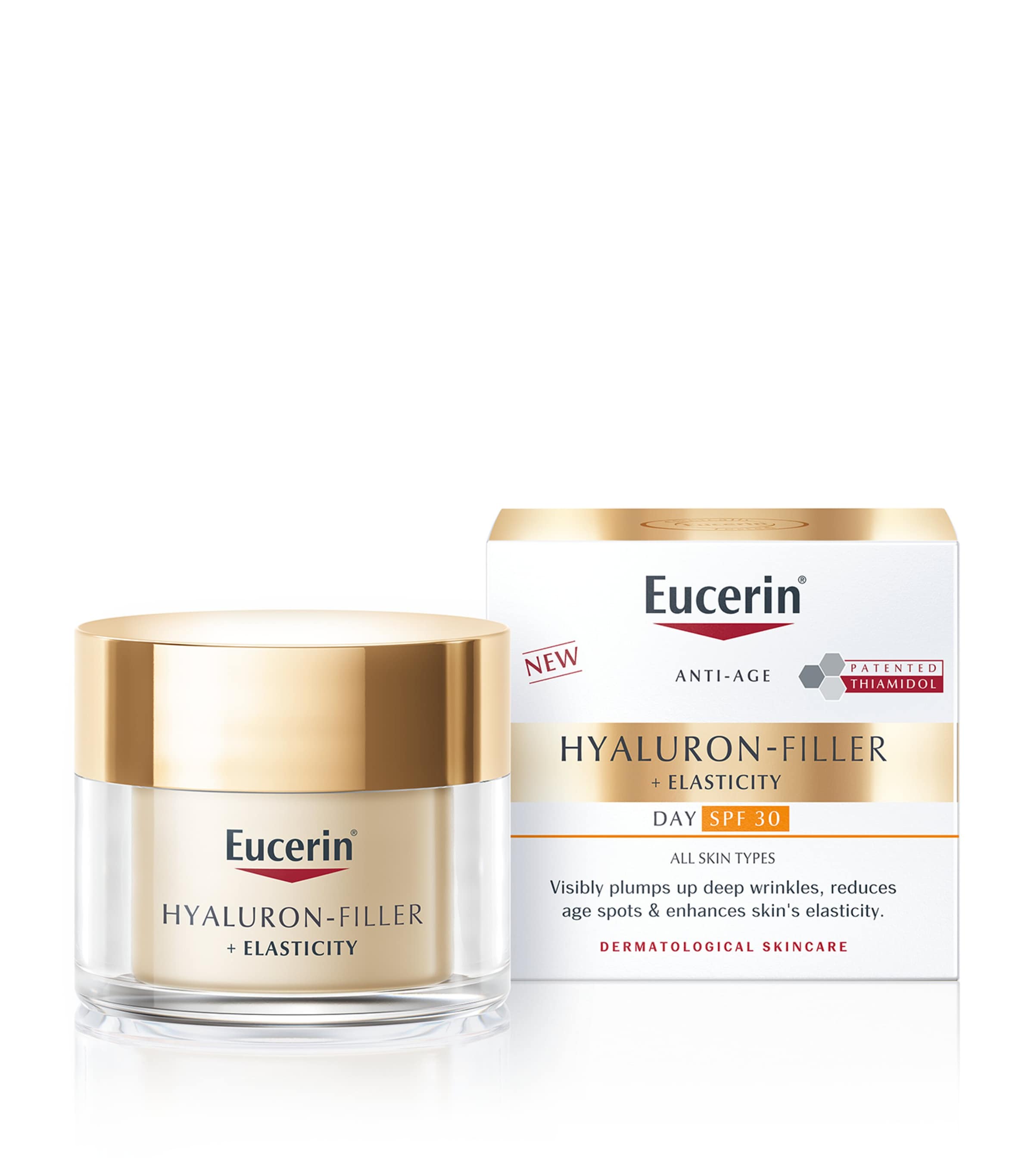 Eucerin Hyaluron-filler + Elasticity Day Cream Spf 30 In White