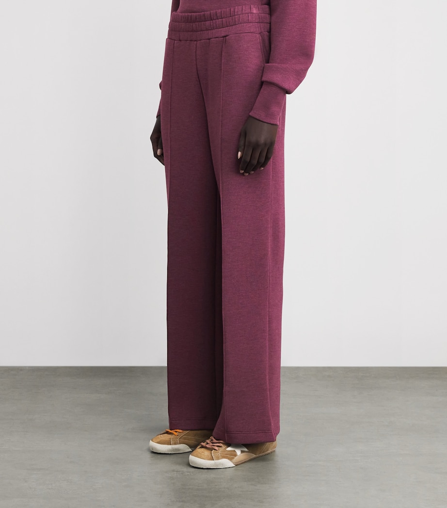 FreeSoft Wide-Leg Sweatpants BURGANDY Image 3