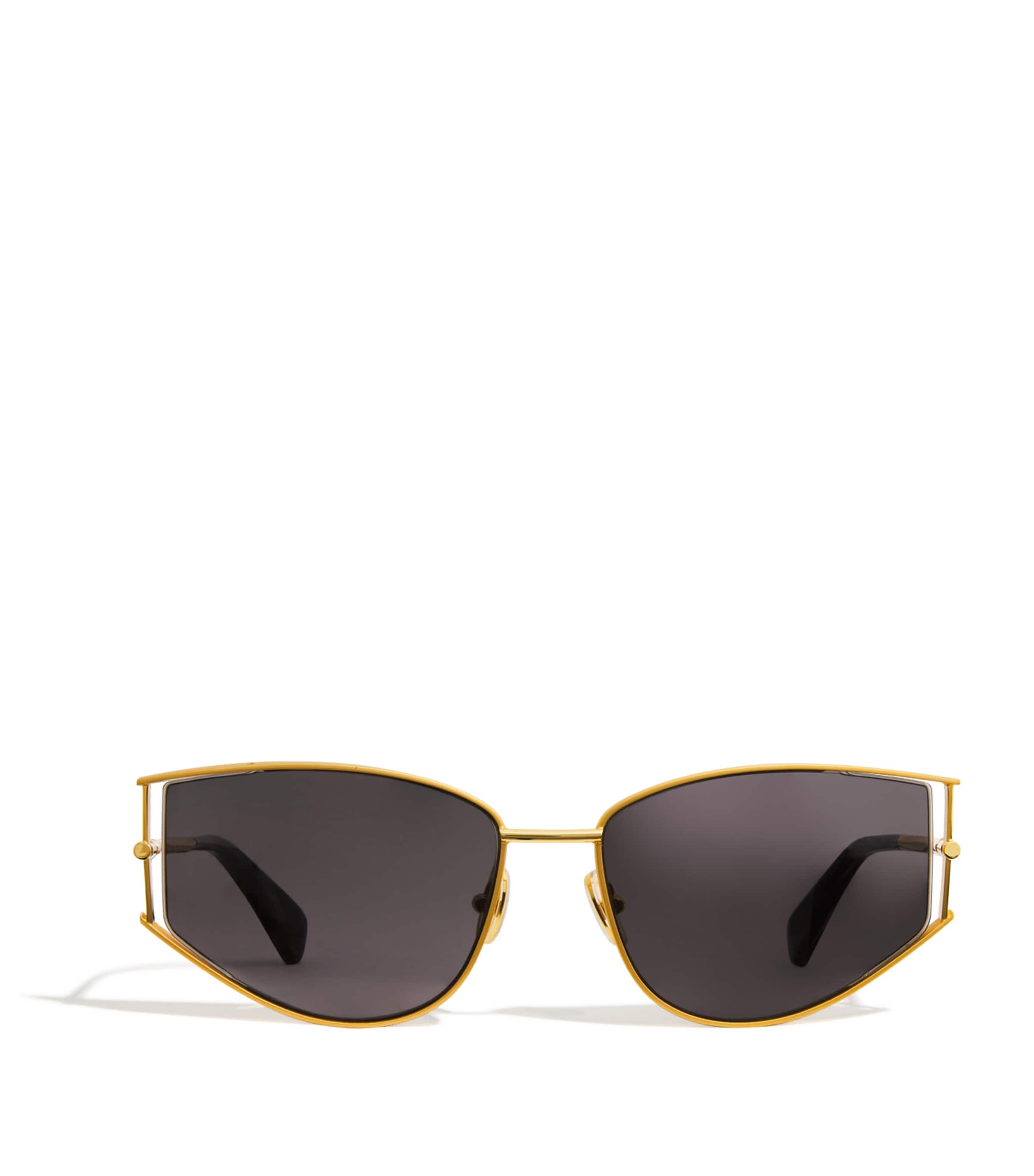 Max Mara Metal Cat-eye Sunglasses In Black