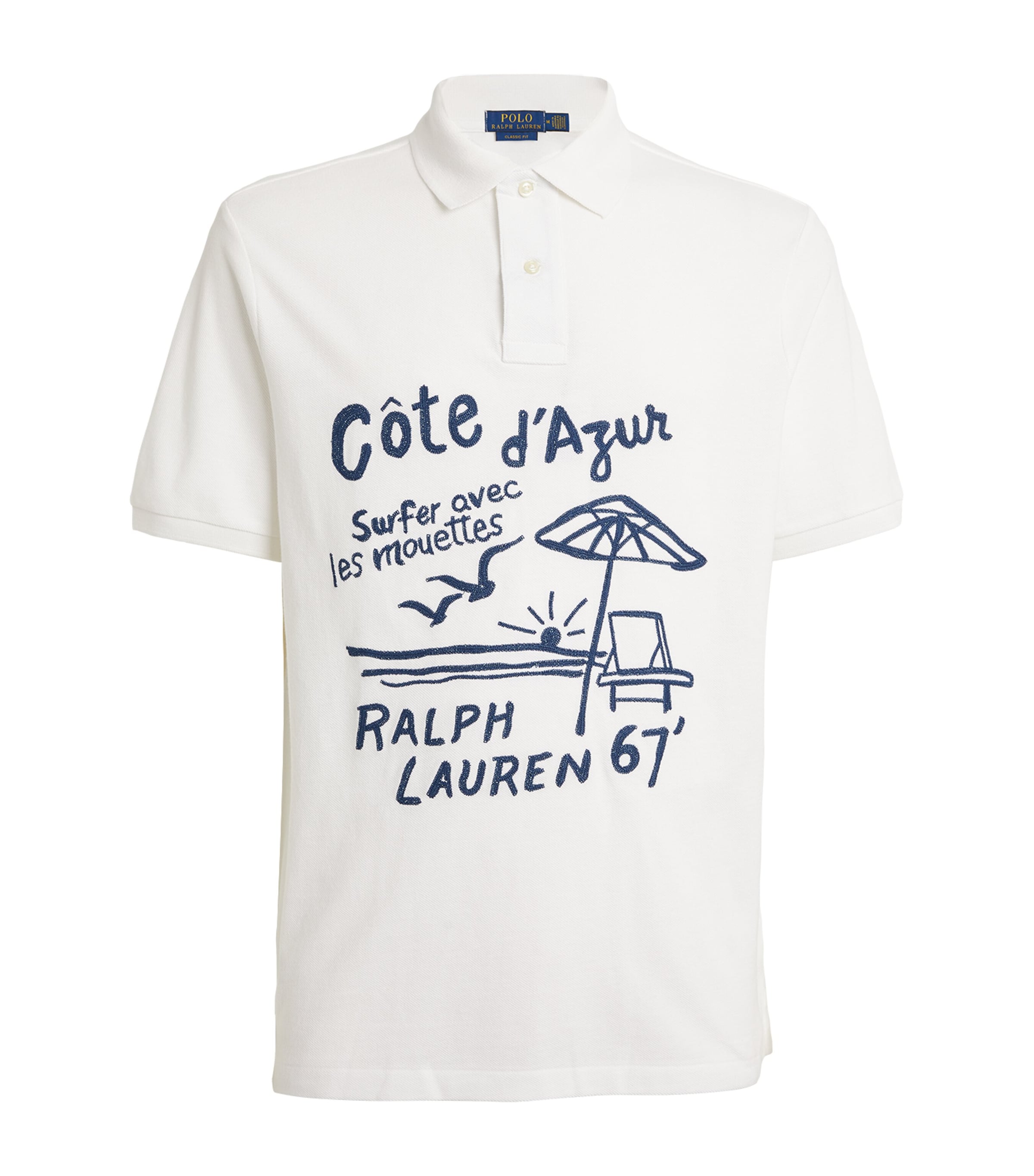 Polo Ralph Lauren Embroidered Polo Shirt In White