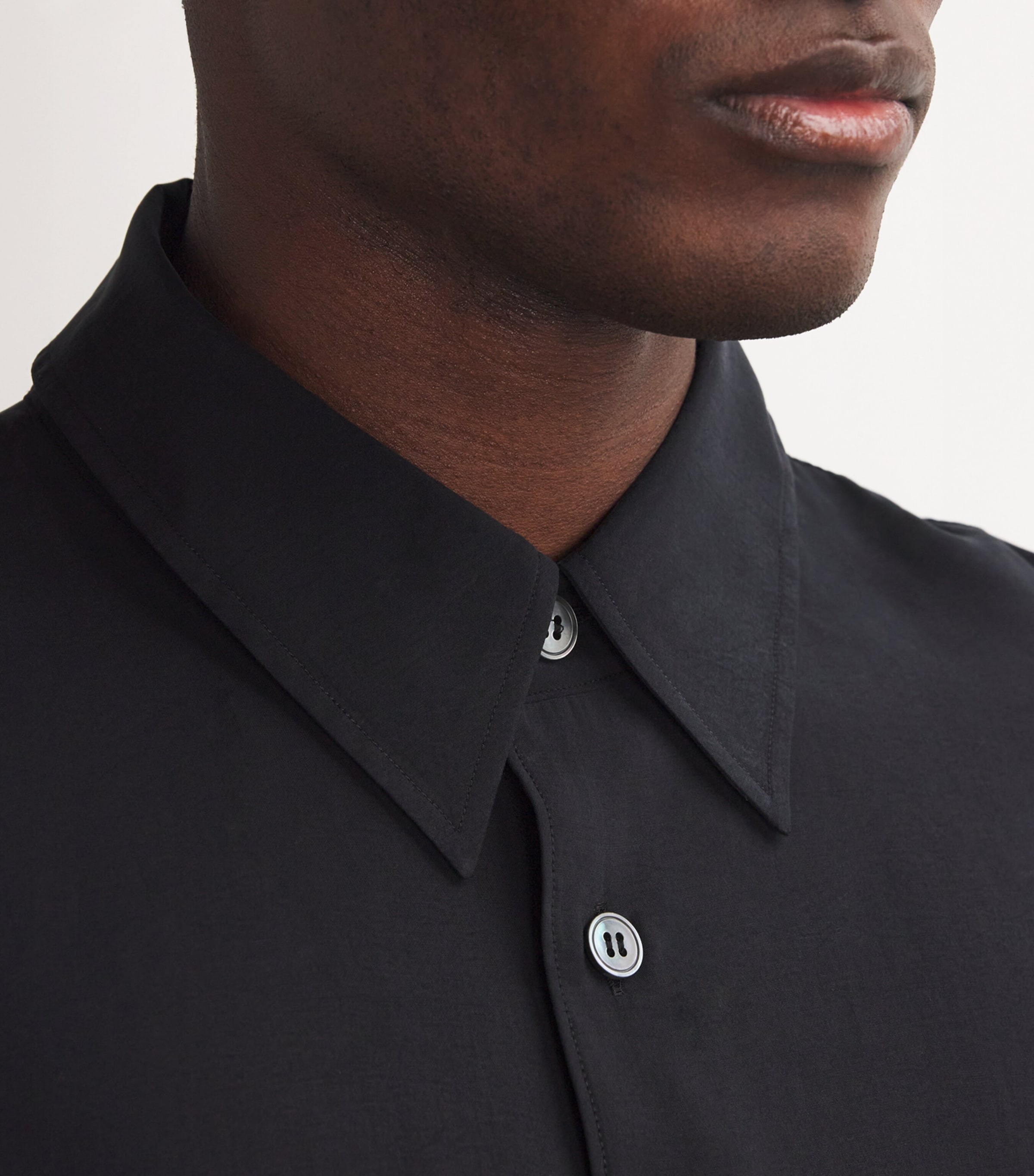 Studio Nicholson Navy Modal-Blend Strike Shirt | Harrods UK