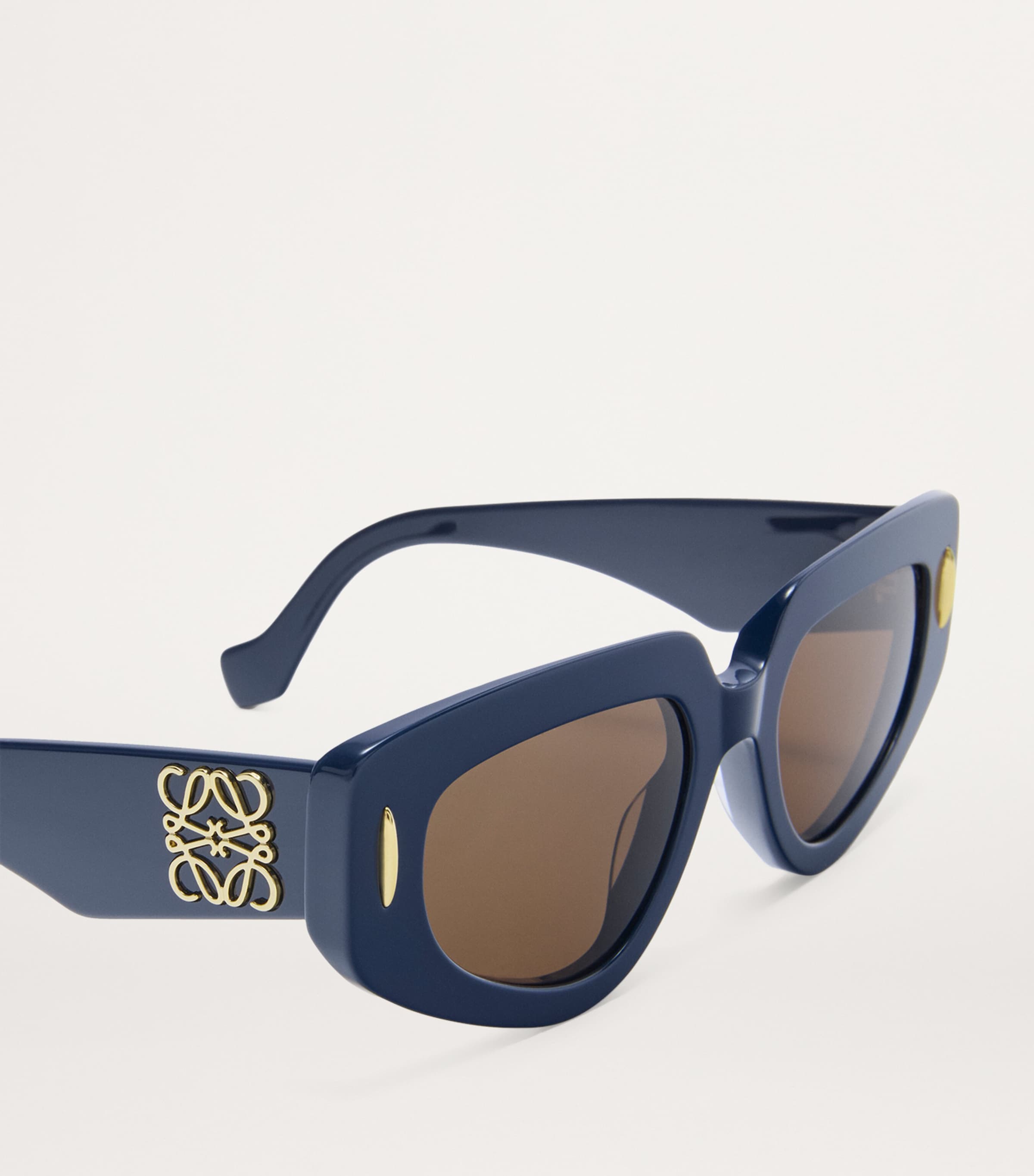 Small Acetate Butterfly Screen Sunglasses DARK NAVY Image 4