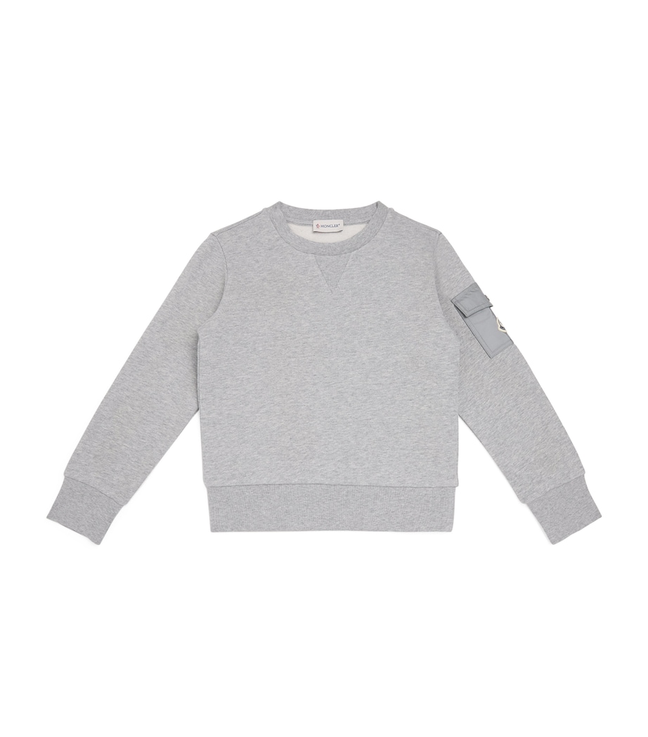 Cotton Logo-Patch Sweatshirt (8-10 Years) 980 Image 1