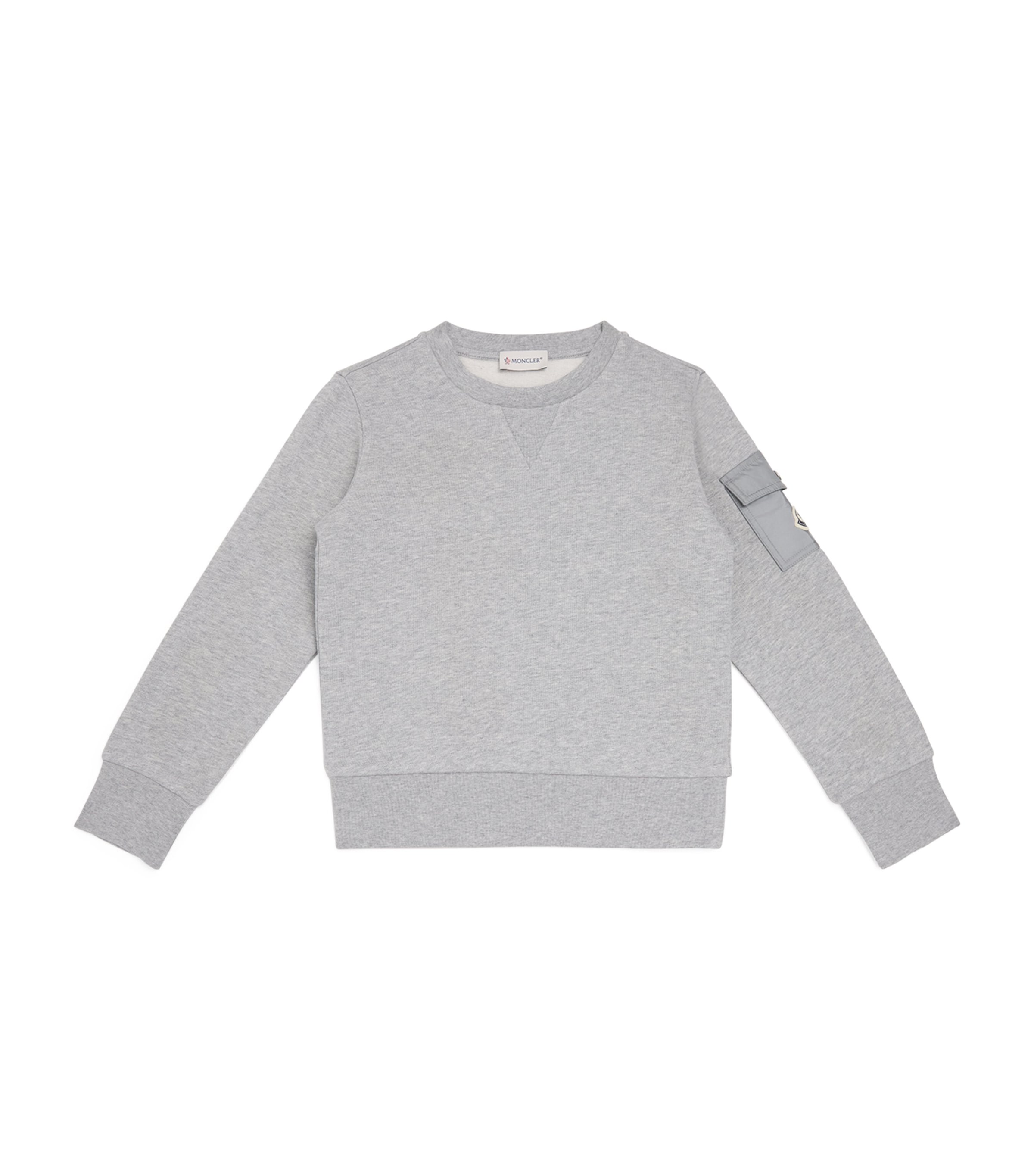 Moncler Enfant Cotton Logo-Patch Sweatshirt (8-10 Years) | Boys Clothing | Sweatshirts & Hoodies | Designers | Moncler | Hoodies & Sweatshirts