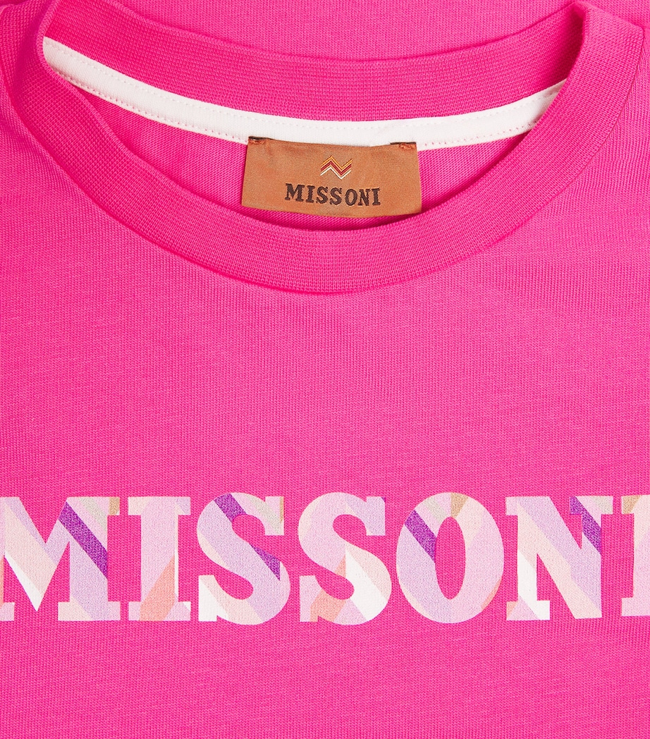 Missoni Kids Cotton Logo T-Shirt (4-14 Years) Image 3