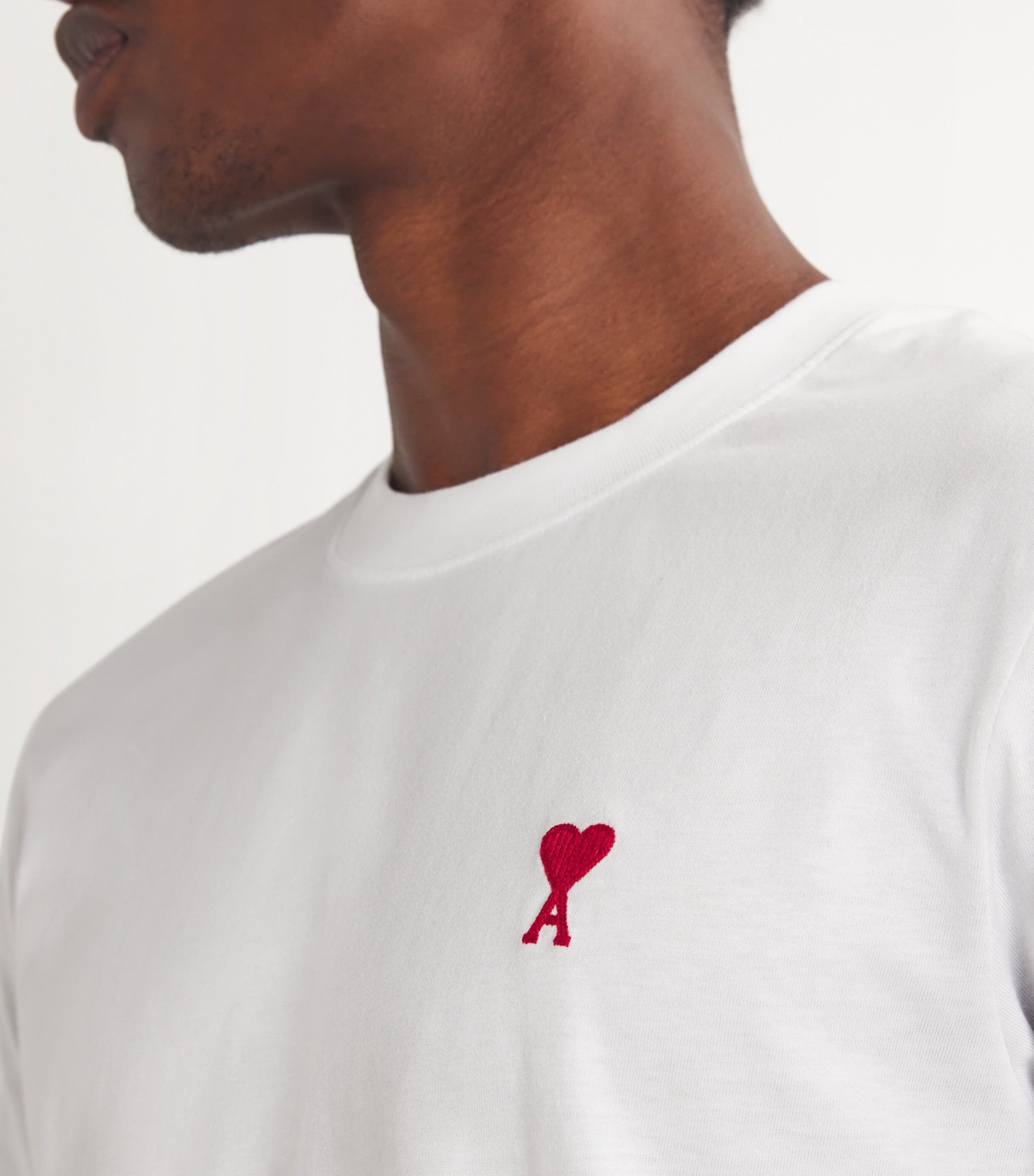 Ami Paris AMI DE COEUR 同系色ロゴ Tシャツ 白XS 20250364_53716700_322.jpg