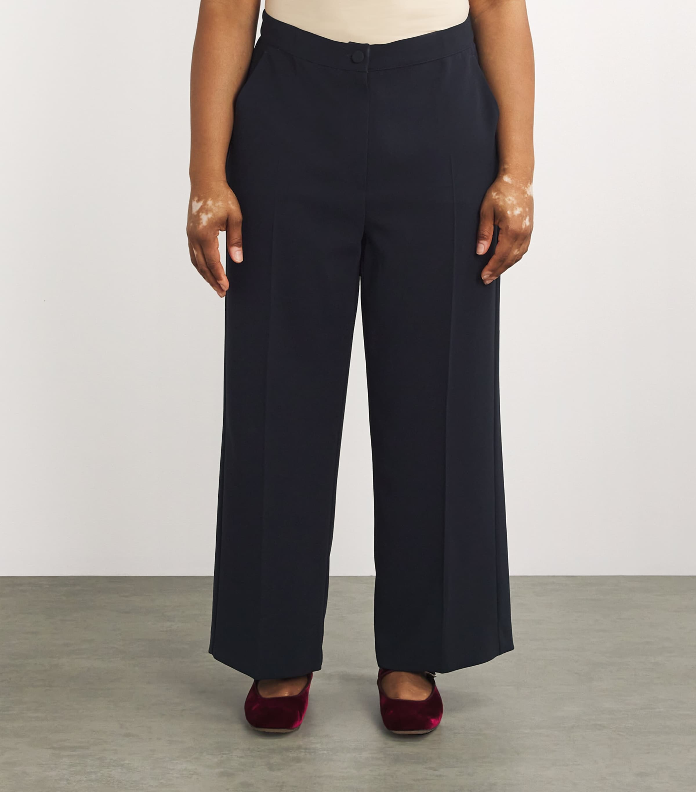 Reebus Wide-Leg Trousers MIDNIGHTBLUE Image 3