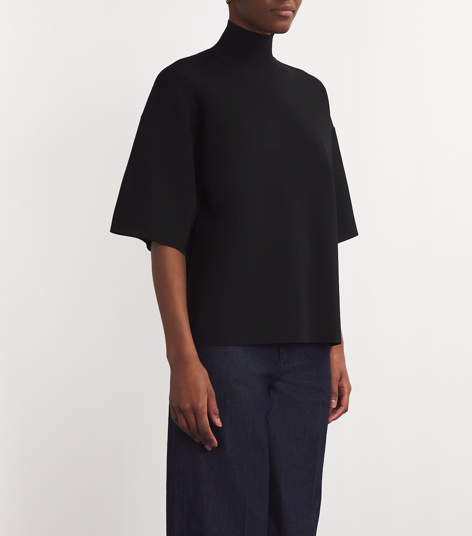 Theory Womens High-Neck Top Black Image 3