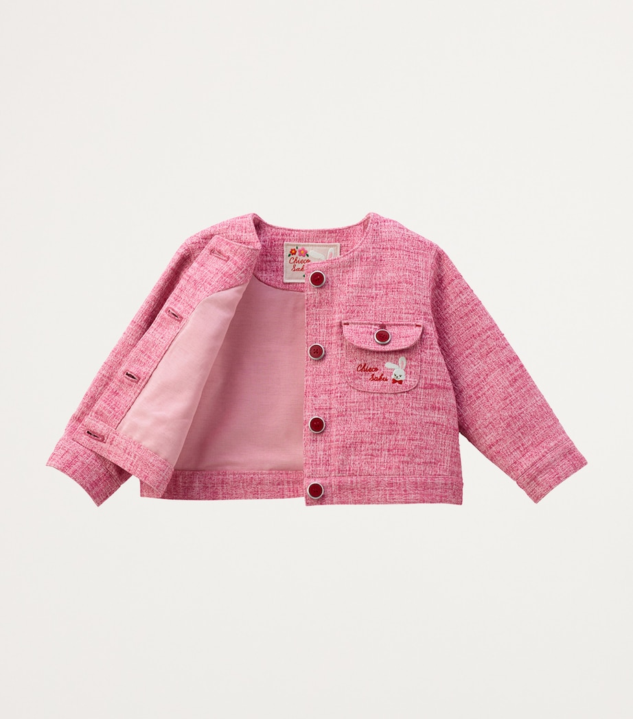Tweed Embroidered Chieco Cardigan (2-7 Years) 8 Image 2