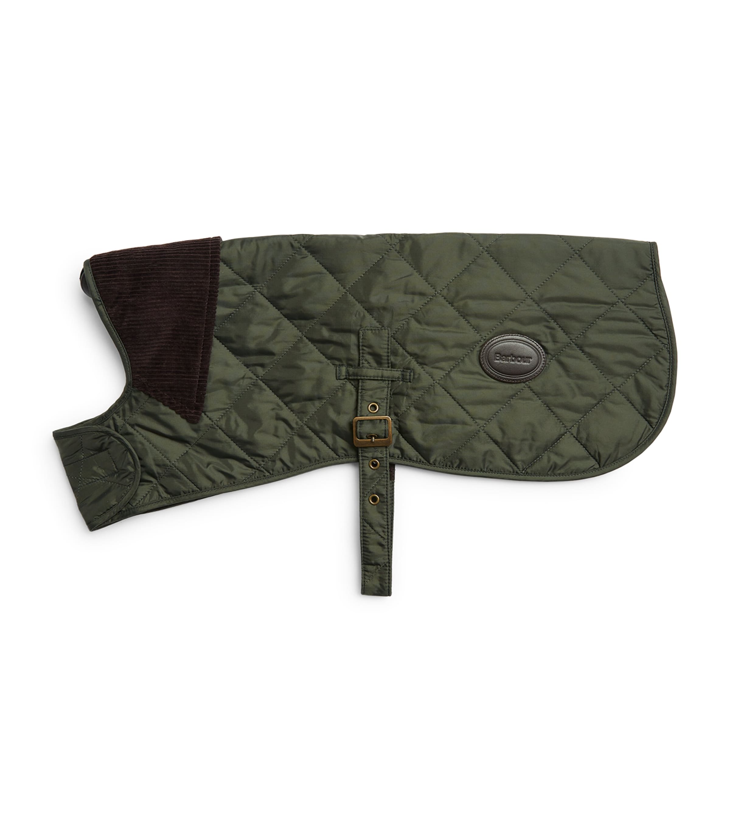 Barbour Quilted Dog Coat Olive Image 1