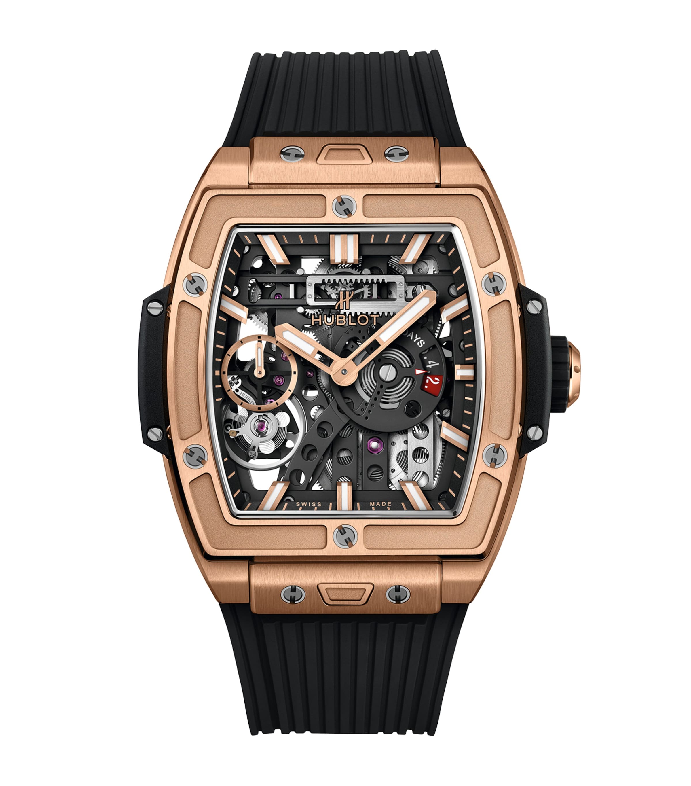 Hublot King Gold Spirit Of Big Bang Meca-10 Watch In Black