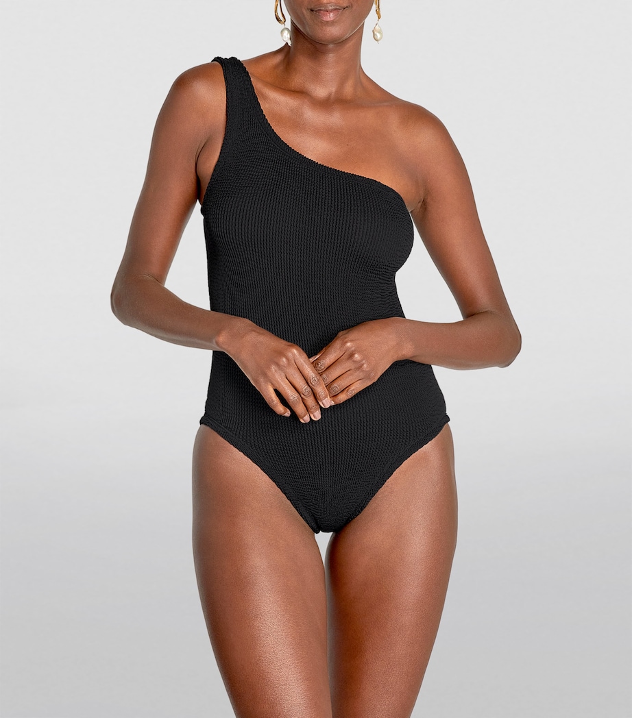 One-Shoulder Nancy Swimsuit BLACK Image 2