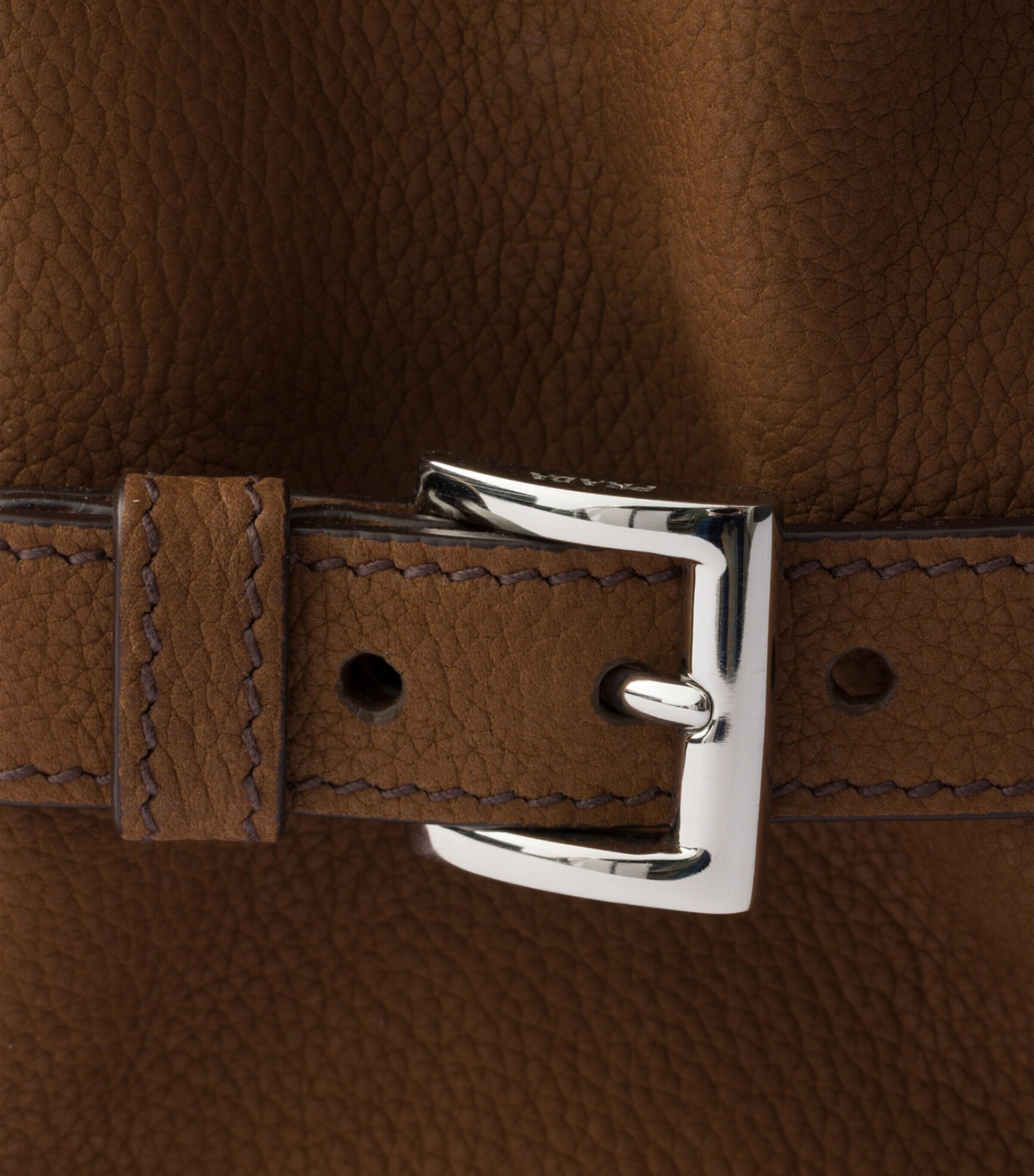 Prada Leather Satchel Brown Image 5