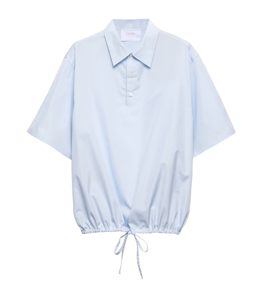 Tie-Detail Polo Shirt F0AHQ Image 1