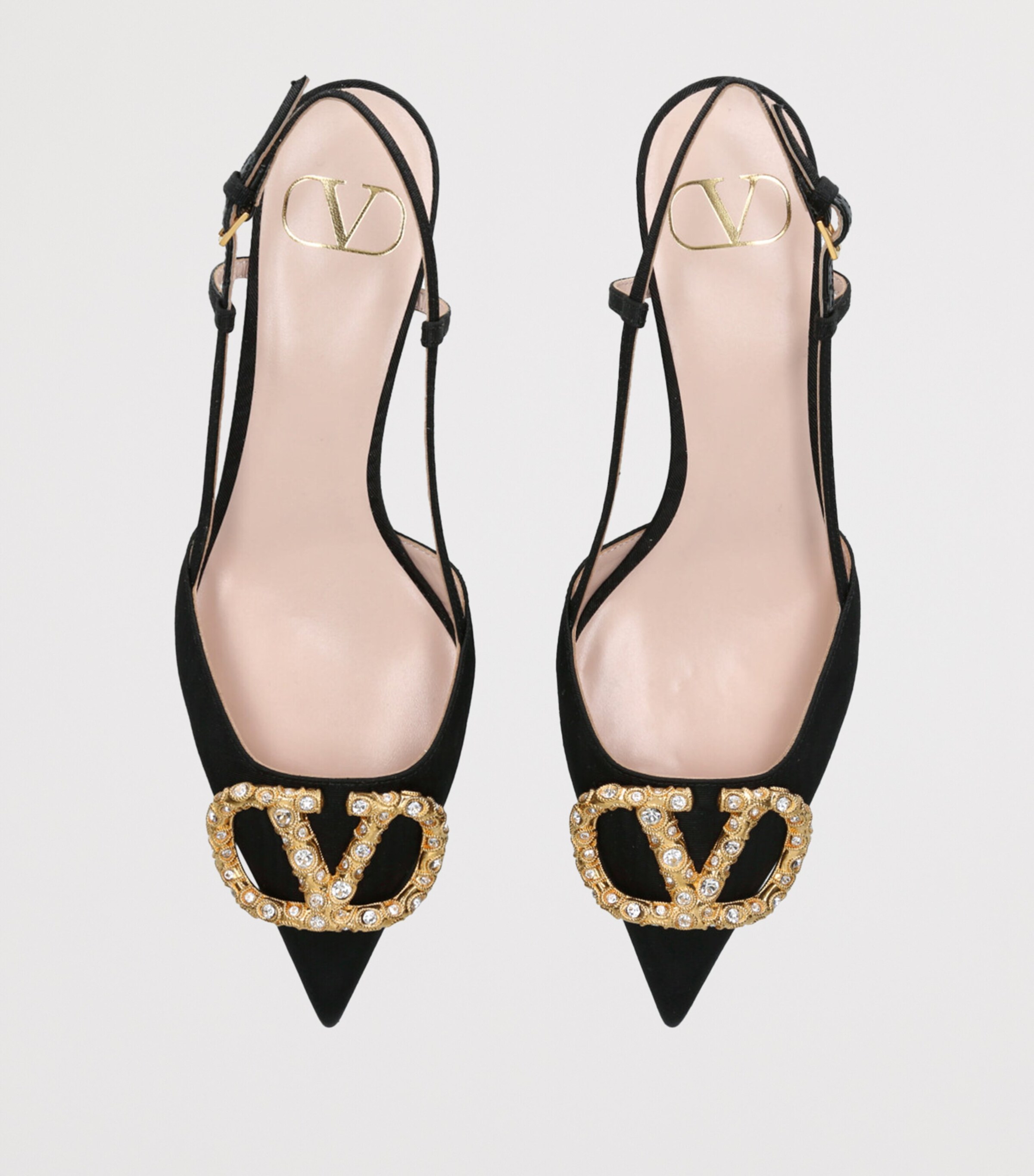 VALENTINO＞＞VLogo 40 サテン スリングバック パンプス VALENTINO＞＞VLogo 40 サテン スリングバック パンプス