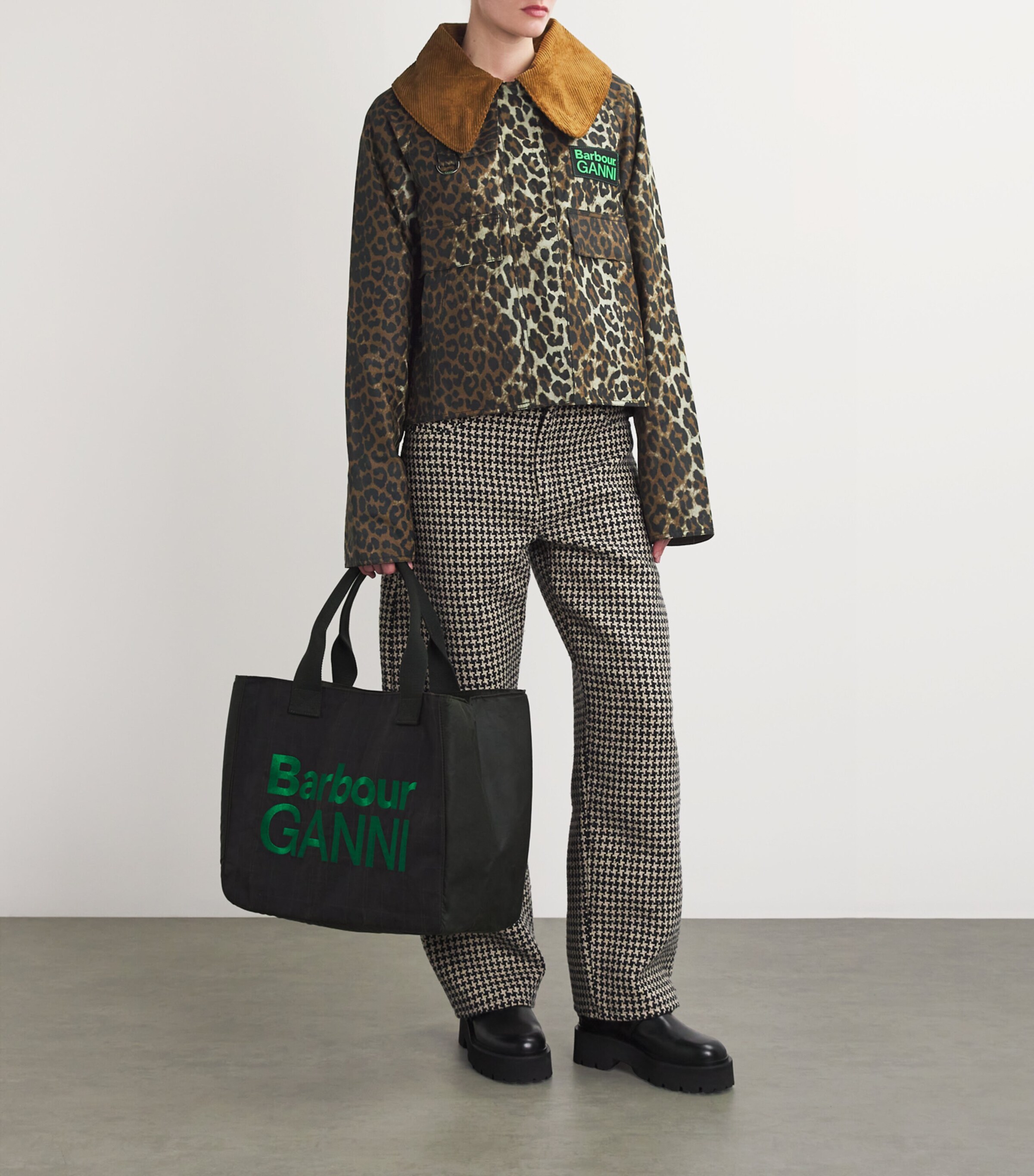 Barbour x GANNI Leopard Print Waxed Jacket | Harrods US Barbour x GANNI Leopard Print Waxed Jacket | Harrods US