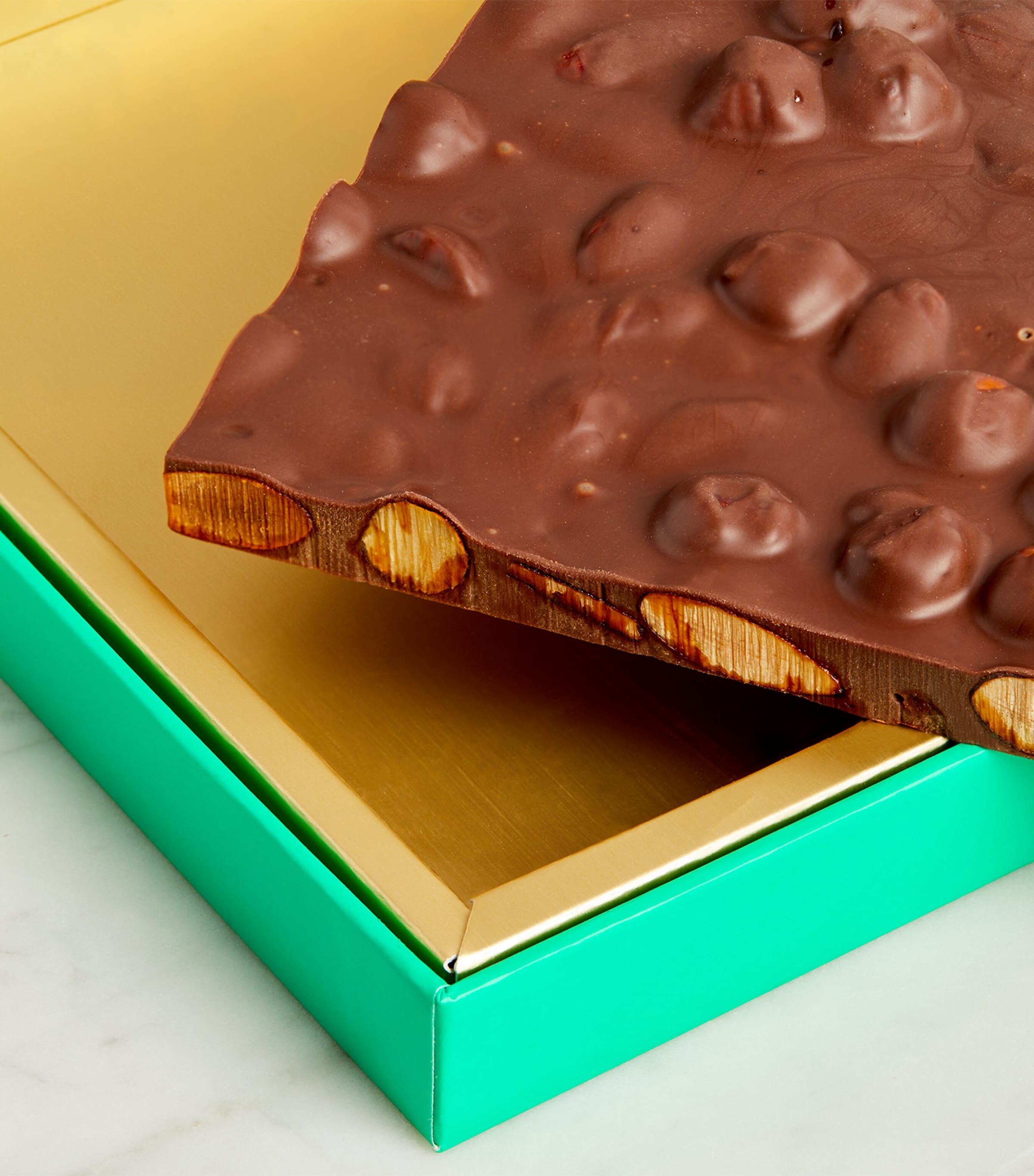 Almond and Hazelnut Chocolate Slab (260g) NO COLOUR Image 3