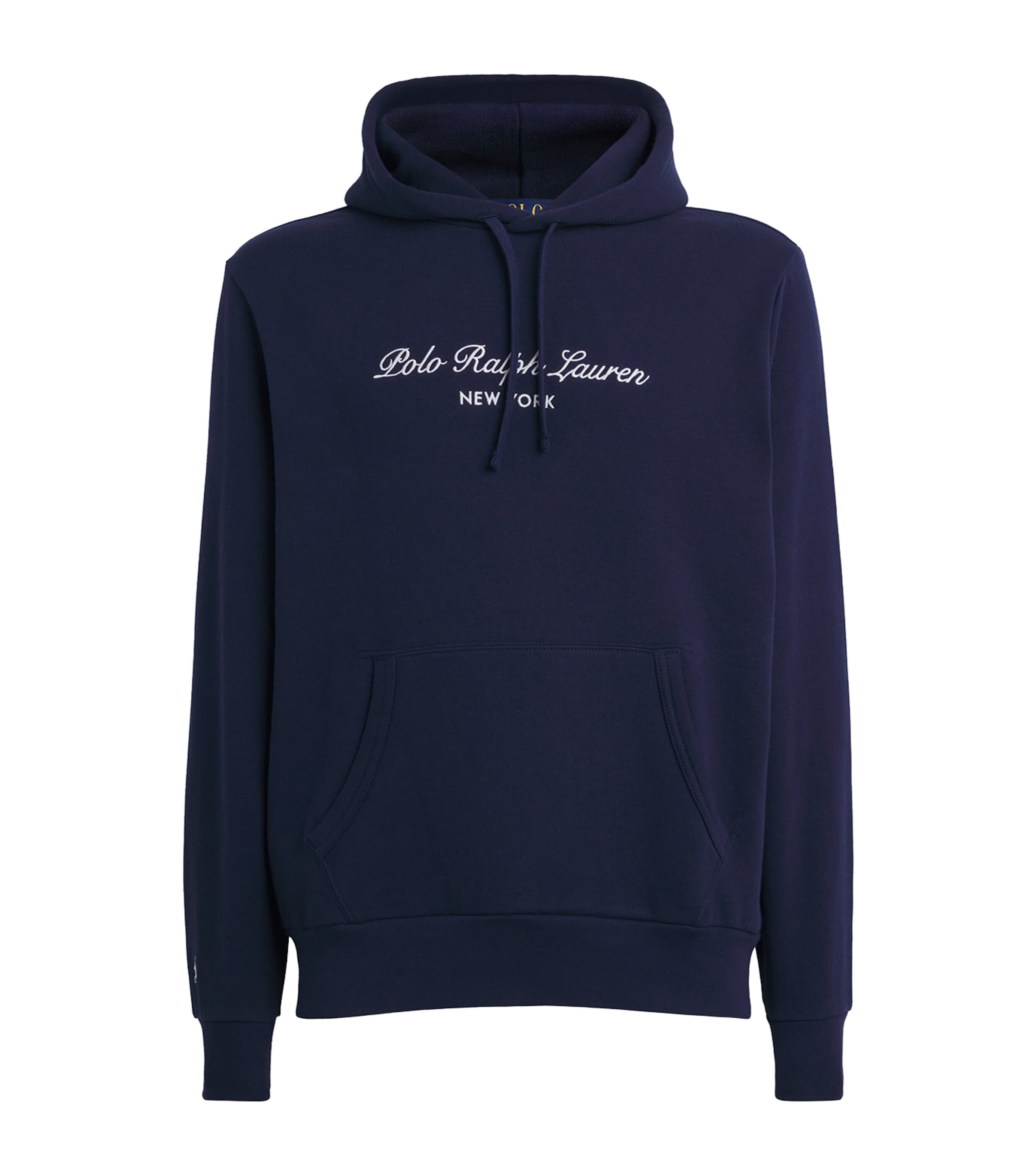 Polo Ralph Lauren Mens Embroidered Logo Hoodie Newport Navy Image 1