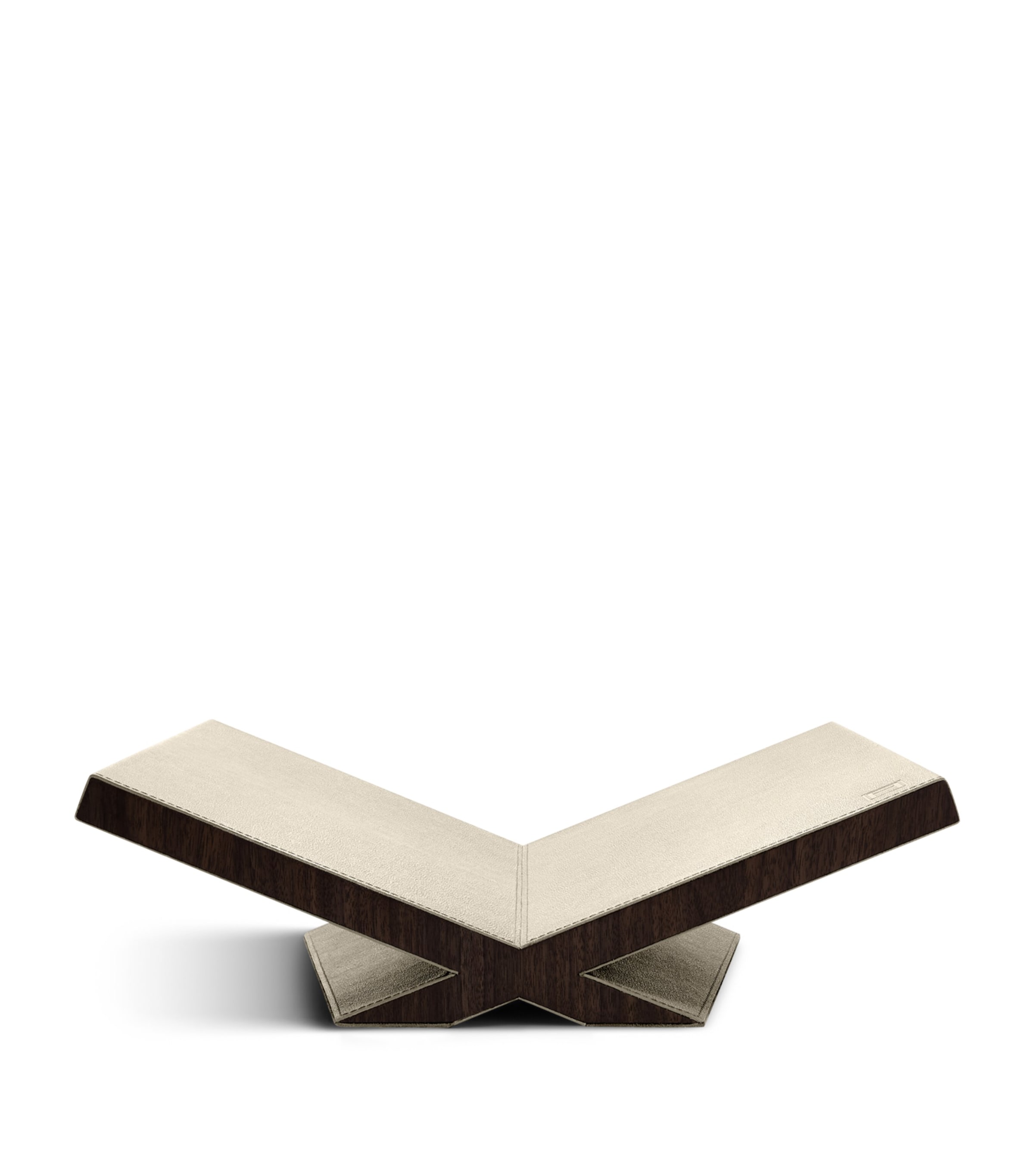 Walnut-Leather Classic Culture Bookstand STONE Image 1