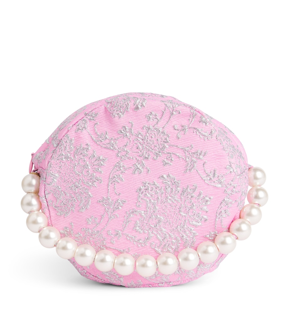 Mama Luma Jacquard Shoulder Bag Pink Image 1