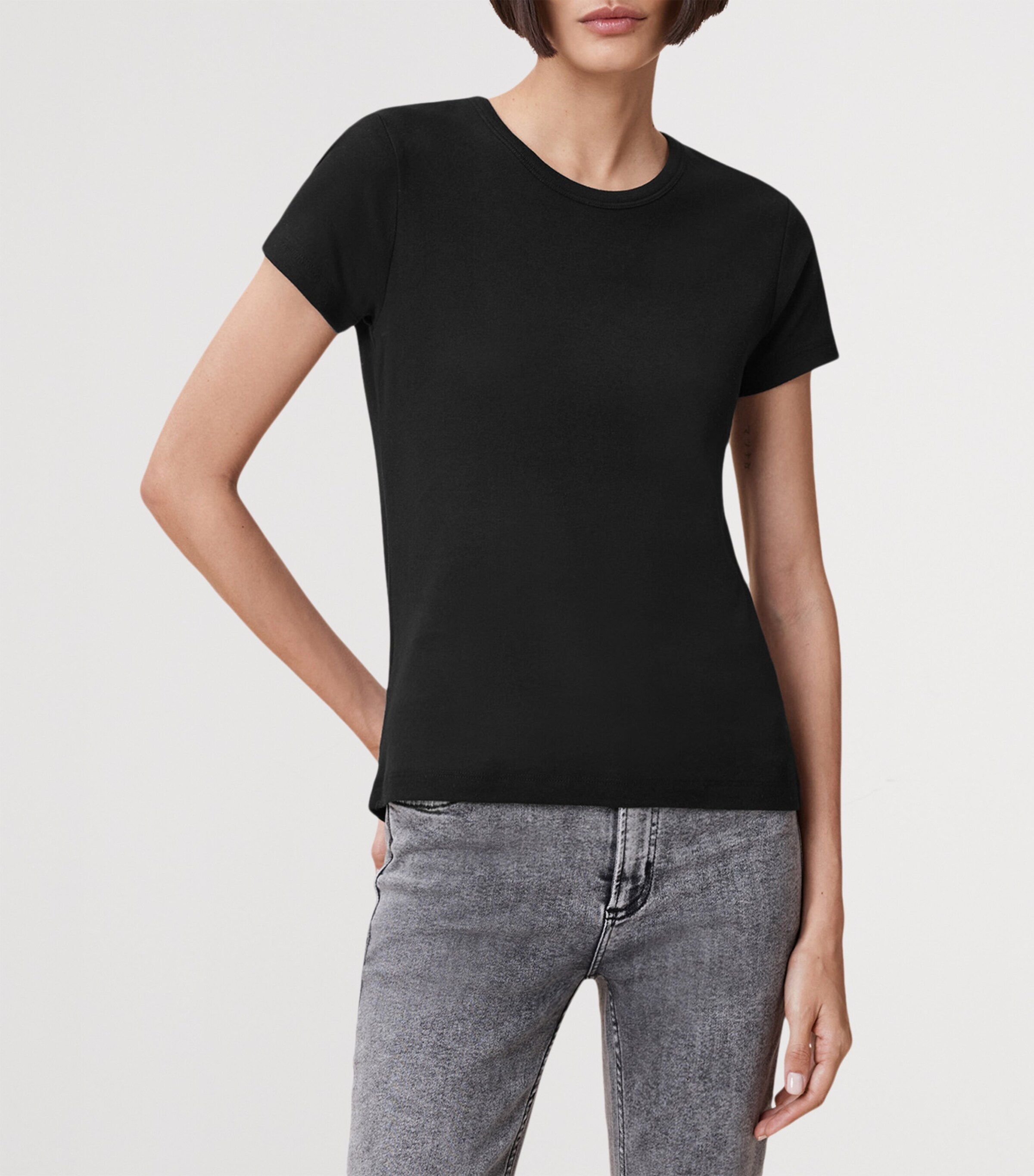 Organic Cotton Stevie T-Shirt BLACK Image 4