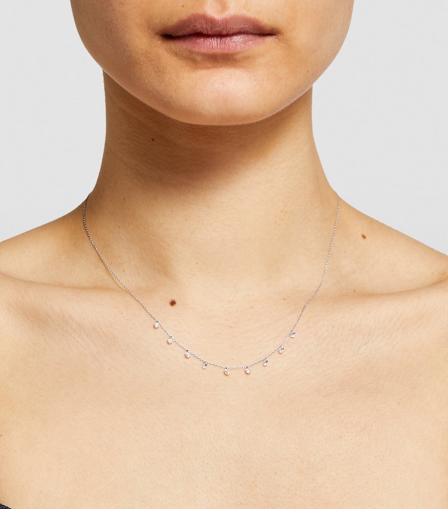 White Gold and Diamond Danaé Necklace WHITE GOLD Image 3