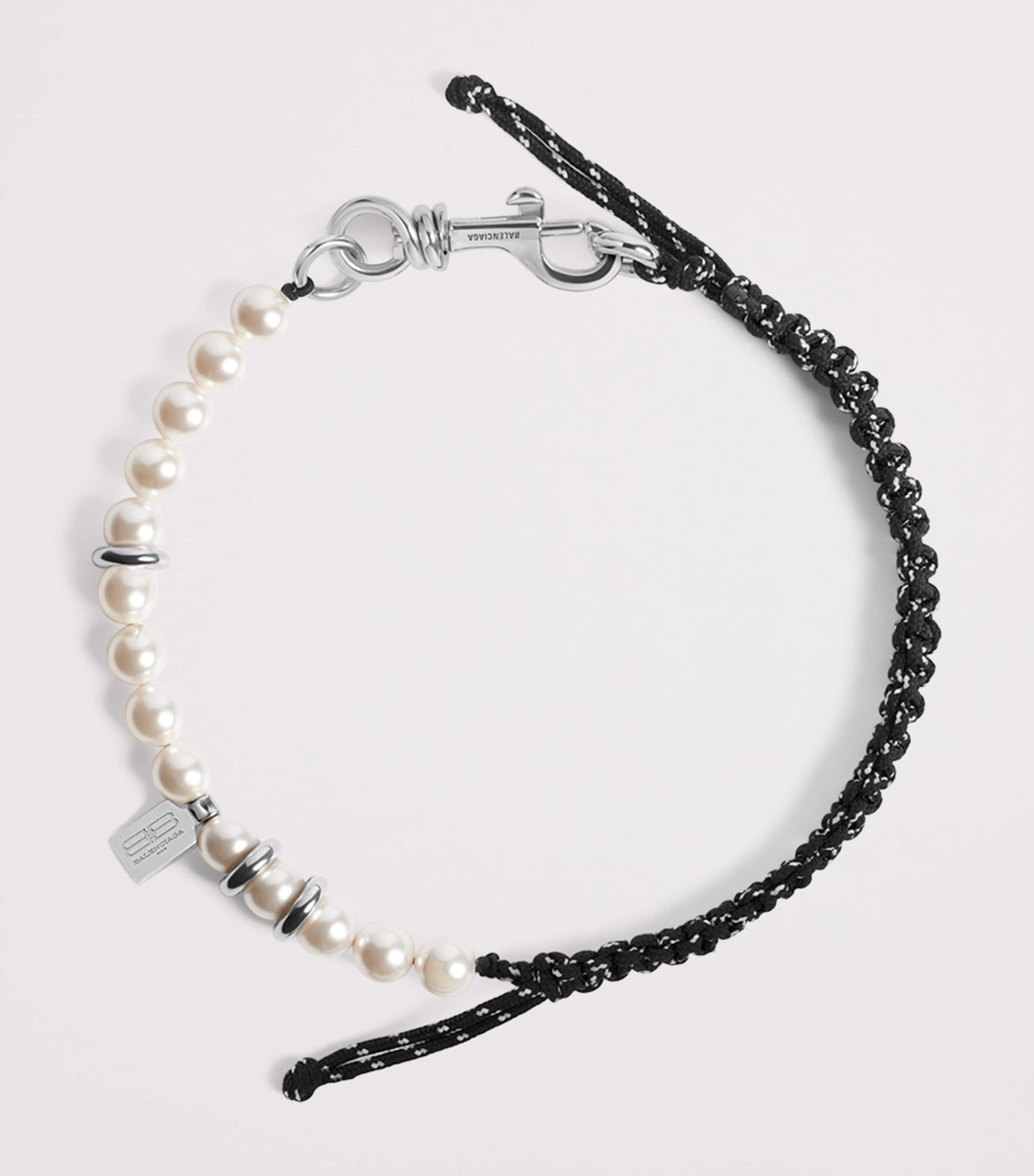 Balenciaga Pearl Malibu Beaded Choker Necklace Image 2