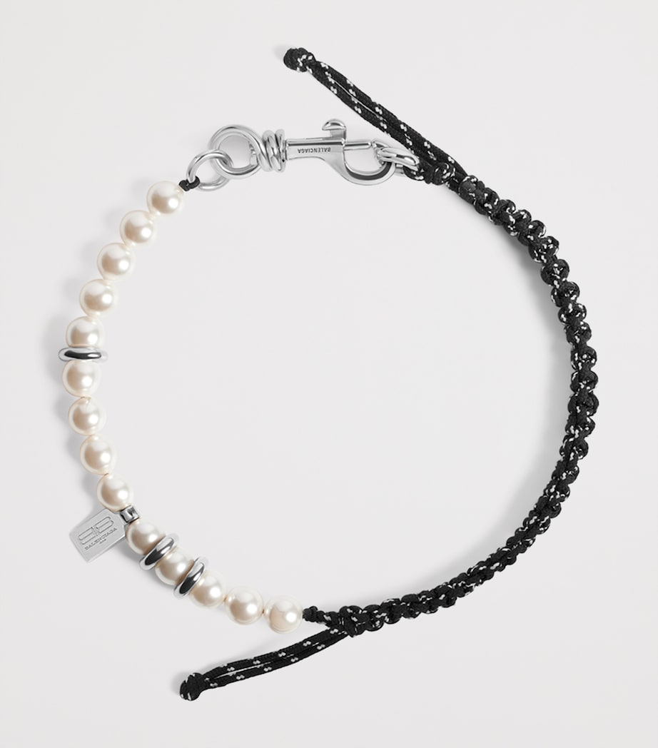 Balenciaga Pearl Malibu Beaded Choker Necklace Image 2