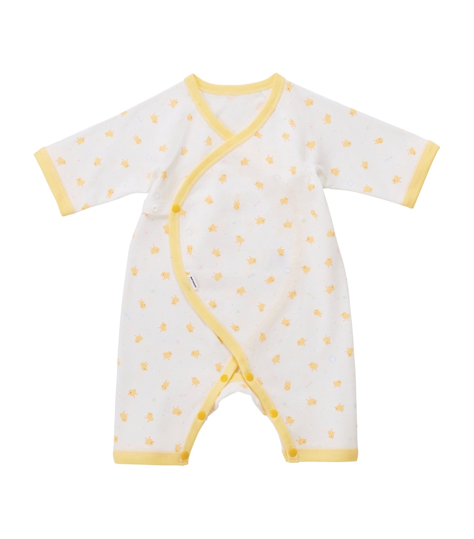 Miki House Cotton Chick Print Playsuit Image 1
