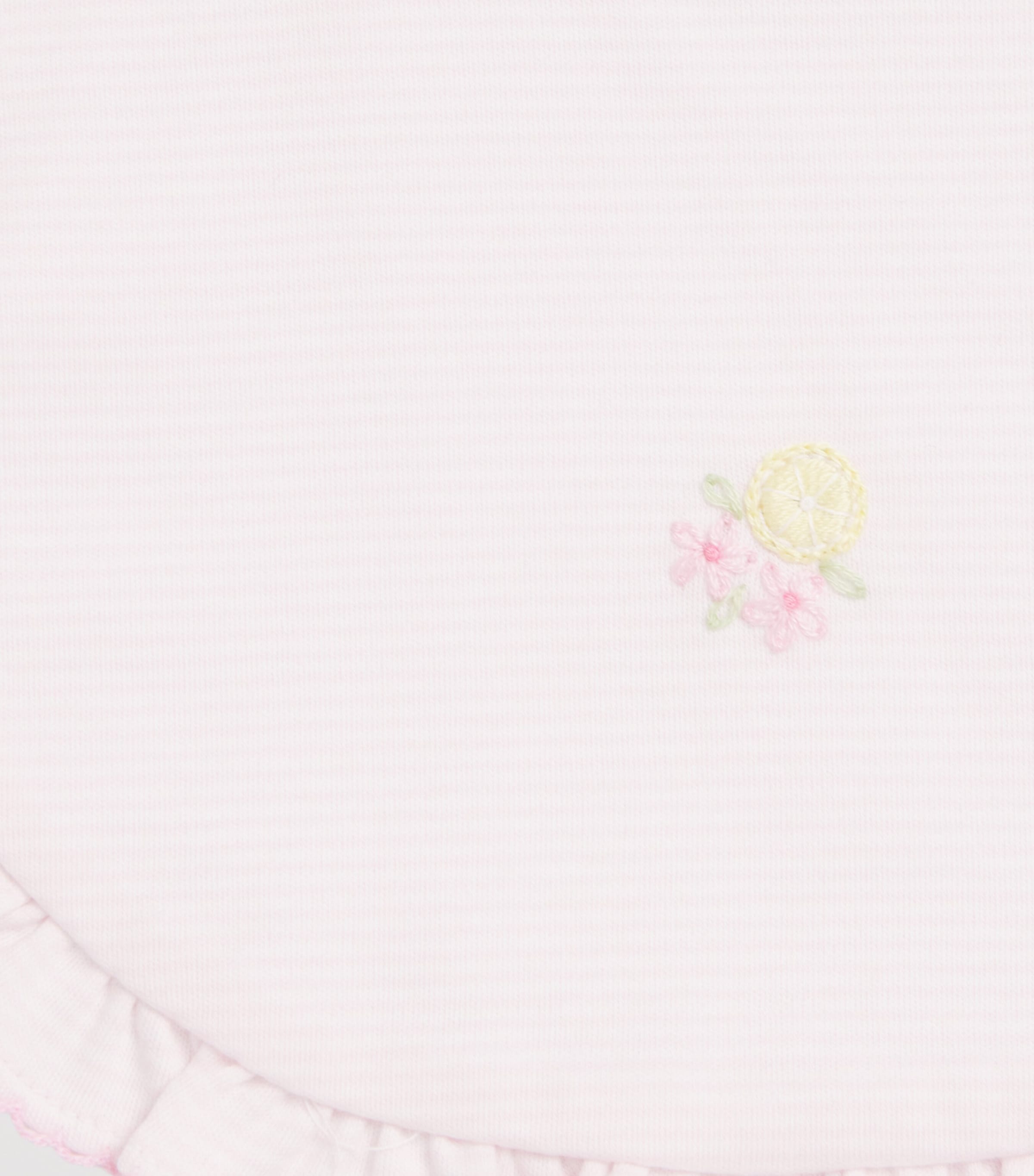 Kissy Kissy Pima Cotton Lemon Blossoms Bib Image 3