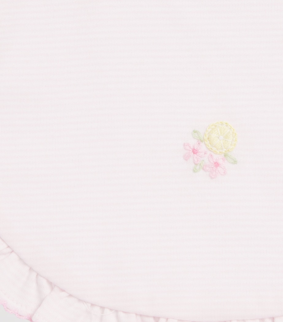Kissy Kissy Pima Cotton Lemon Blossoms Bib Image 3