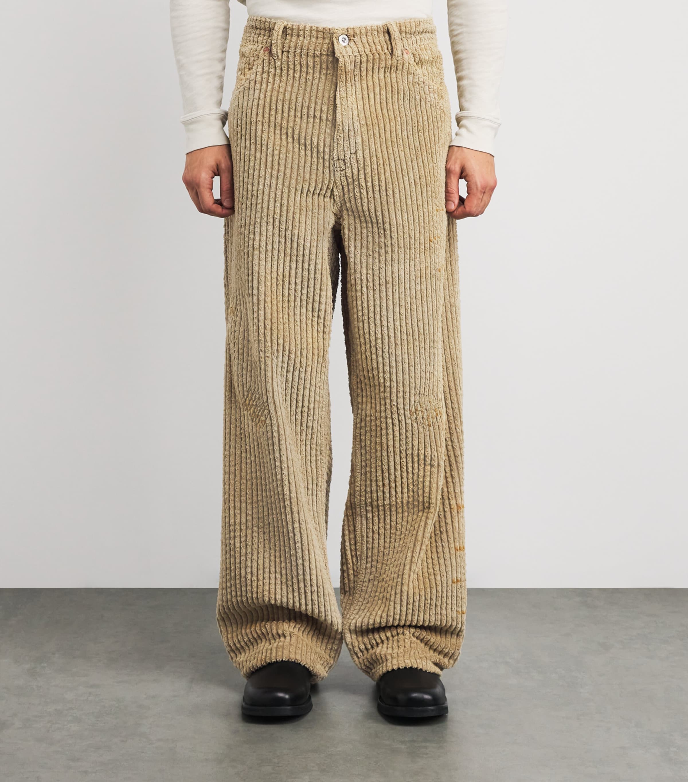 Corduroy Vast Cut Trousers TIRED TEDDY WASH Image 3