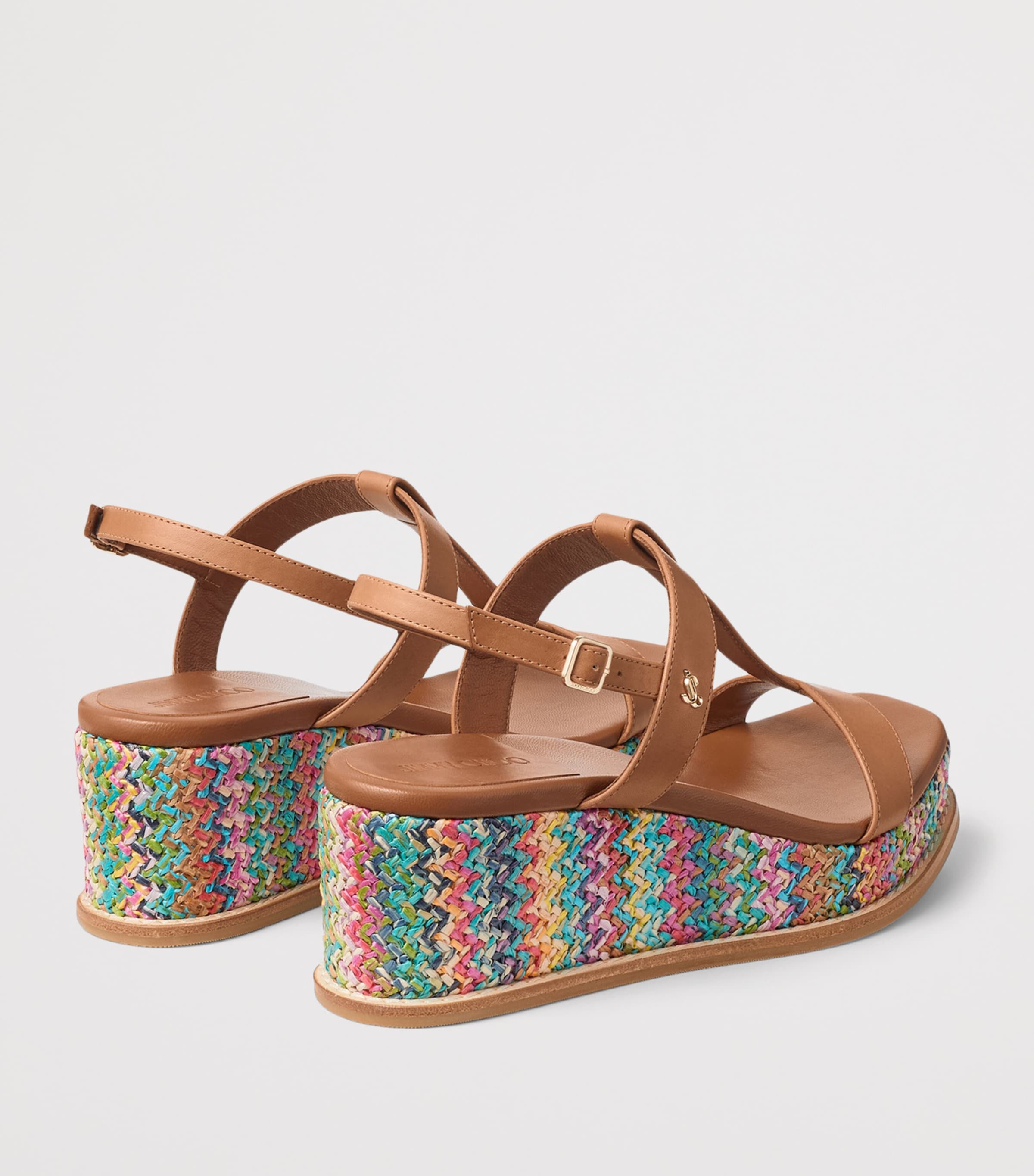 Jimmy Choo Theia 60 Leather Wedge Sandals Image 3