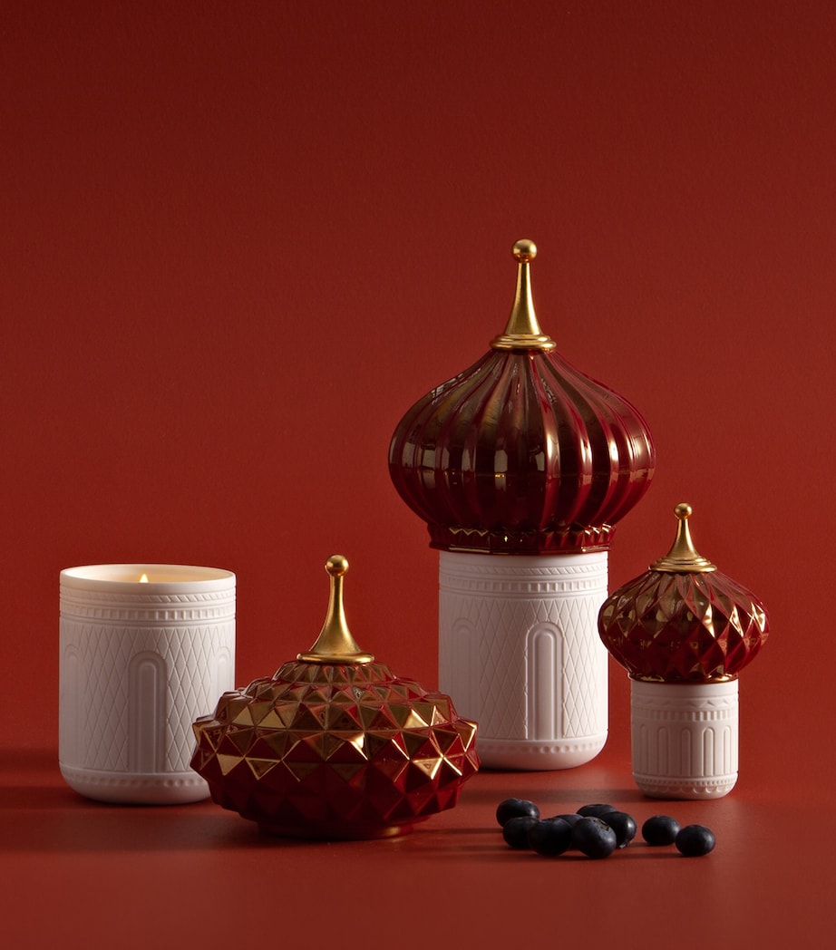 South Tower Candle (200g) WHITE / RED Image 4