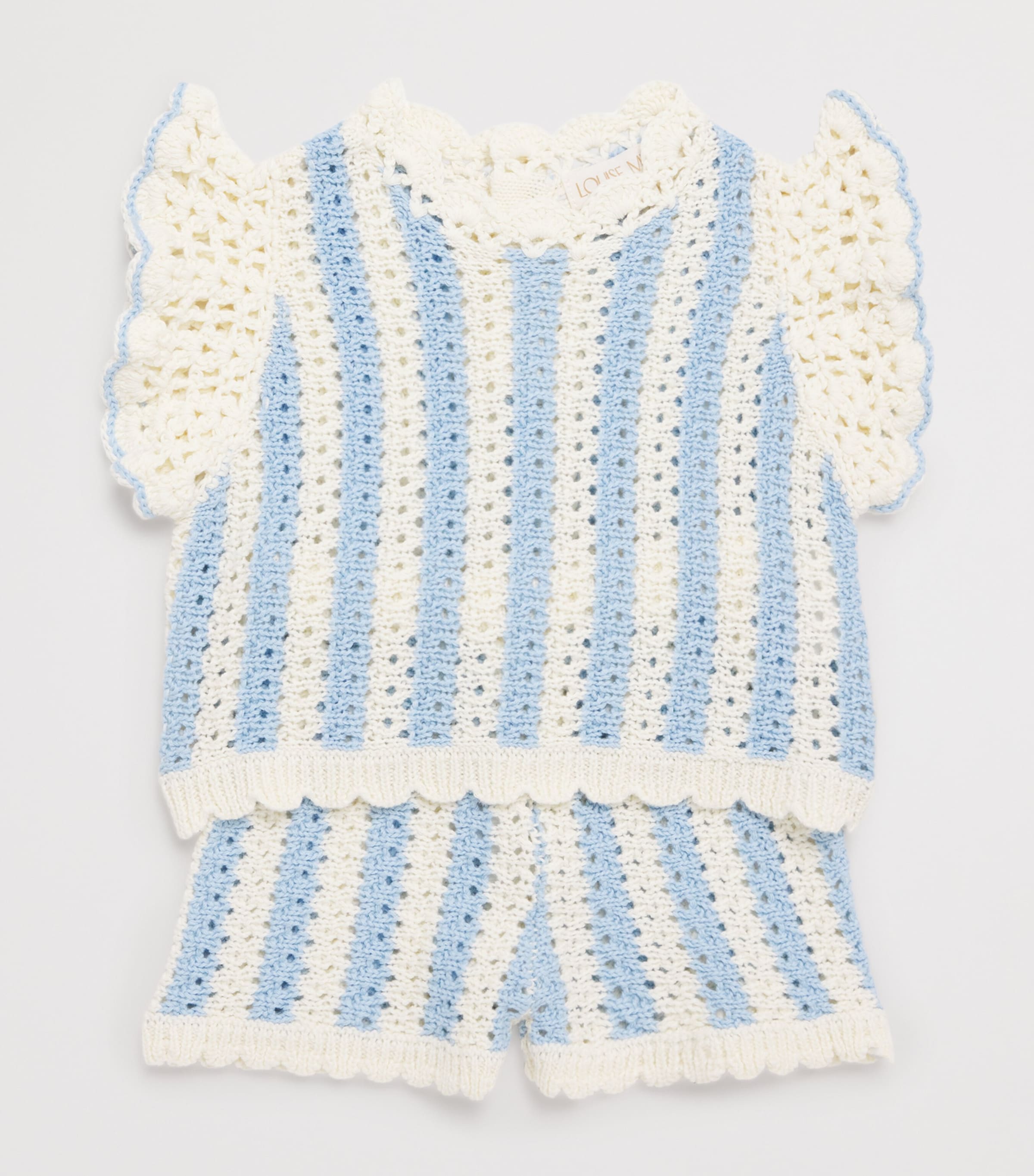 Cotton Stripe Mekylane Bloomers (5-10 Years) BLUE STRIPES Image 3