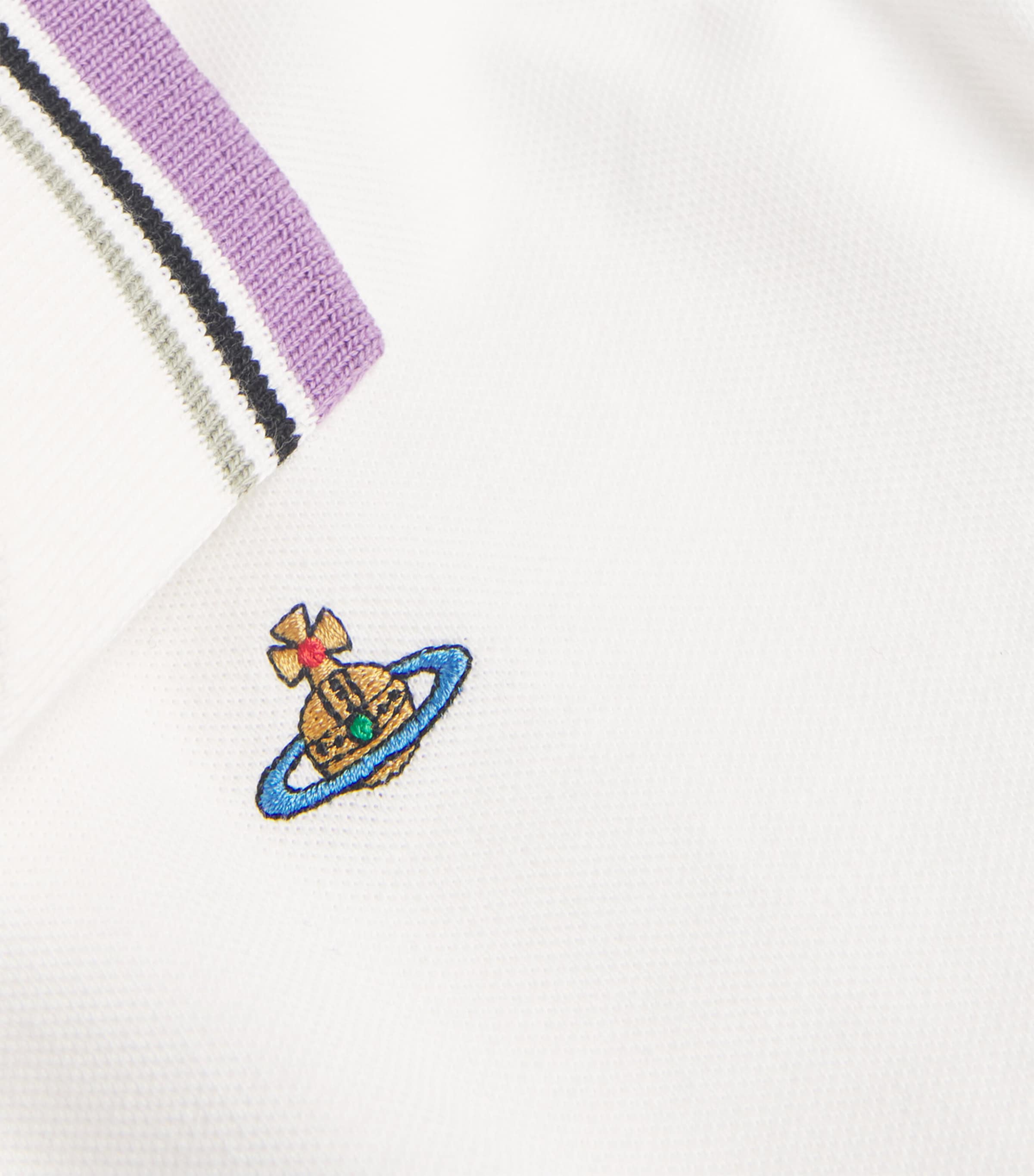 Cotton Orb Polo Shirt A401 WHITE Image 5