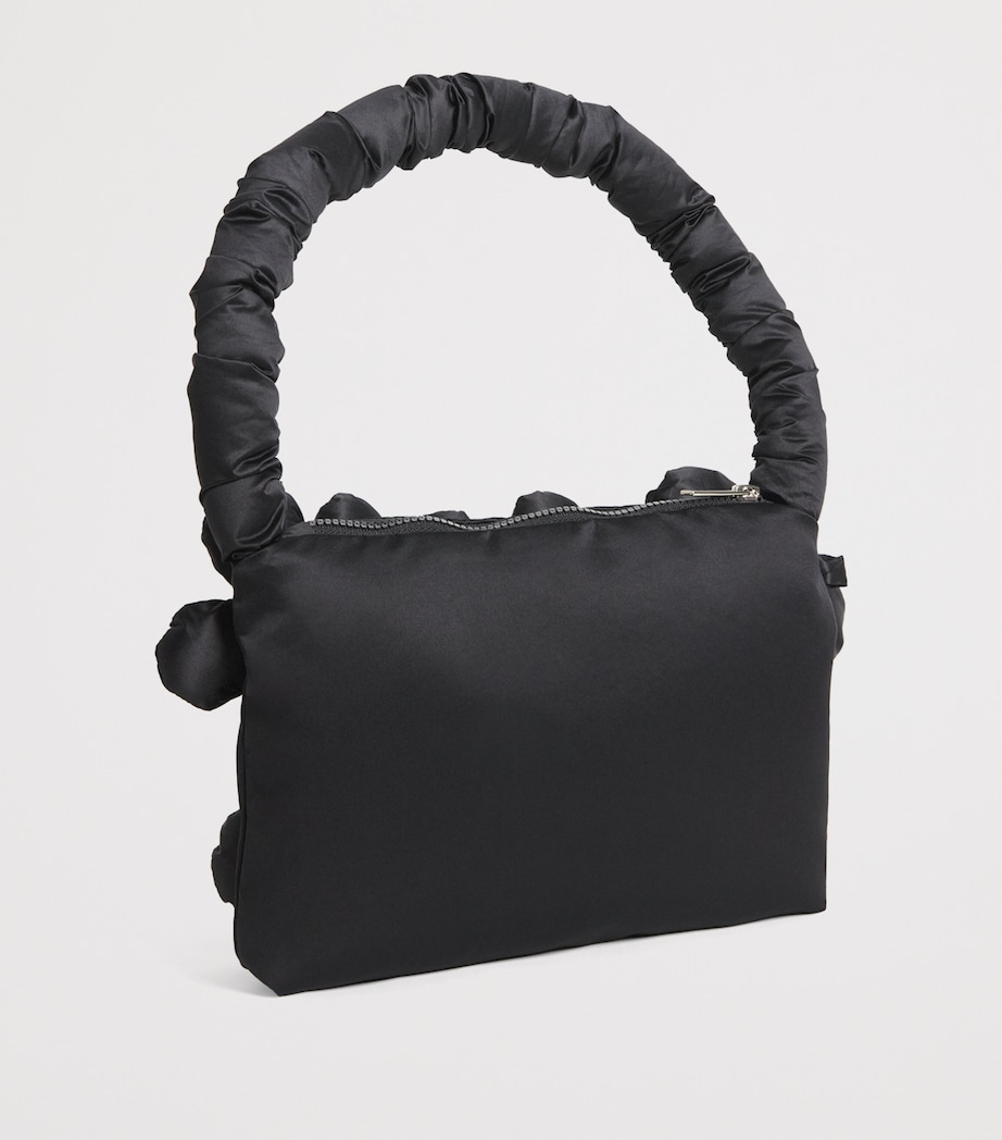 Monnalisa Quilted Flower Bag Nero Image 2
