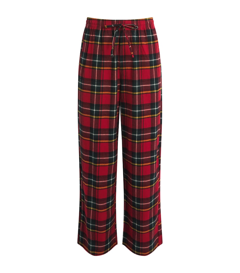 Flannel Tartan Pyjama Trousers BRICK HOLIDAY PLAID Image 1