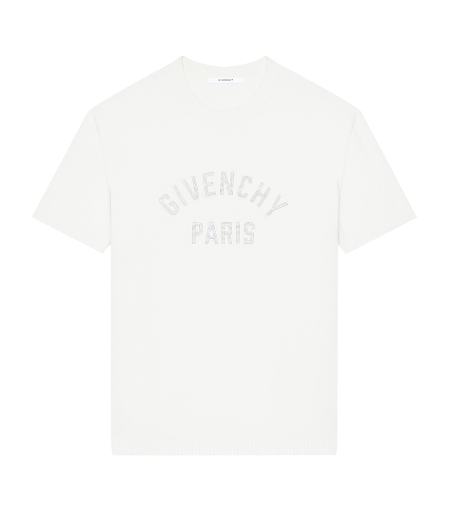 Givenchy Mens Cotton Embroidered T-Shirt Image 1