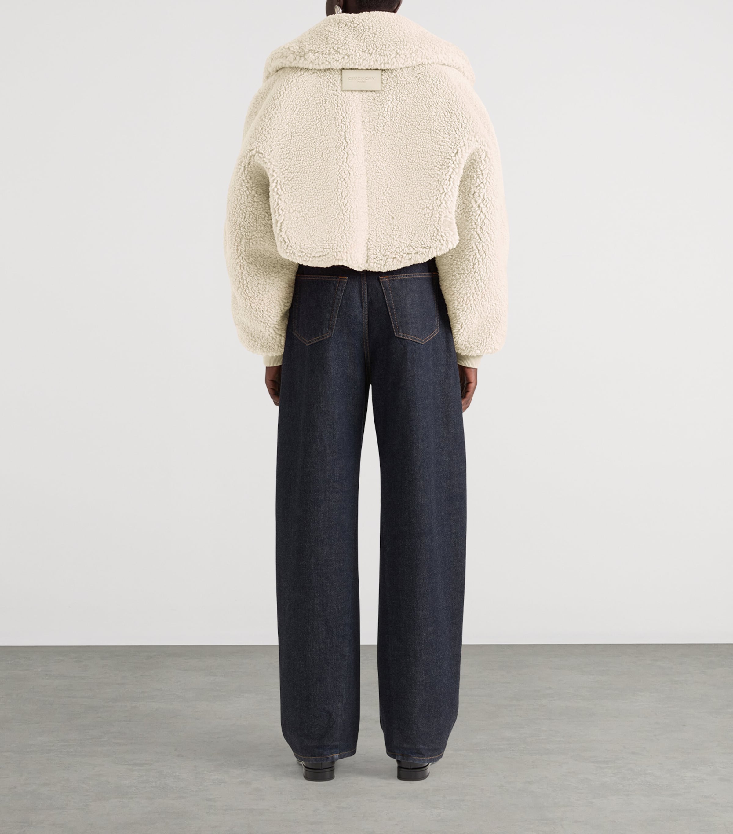 Fleece Bomber Jacket NATURAL Image 3