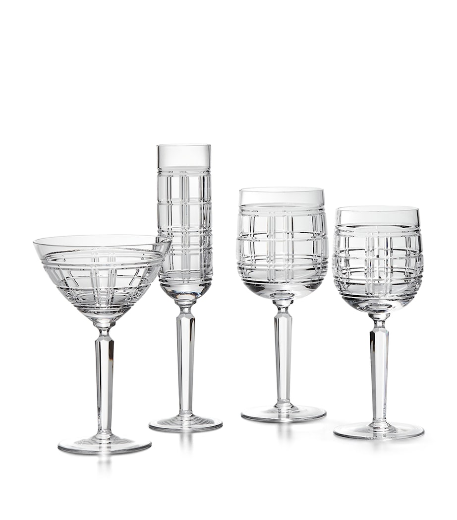 Hudson Plaid Champagne Flute CLEAR Image 2
