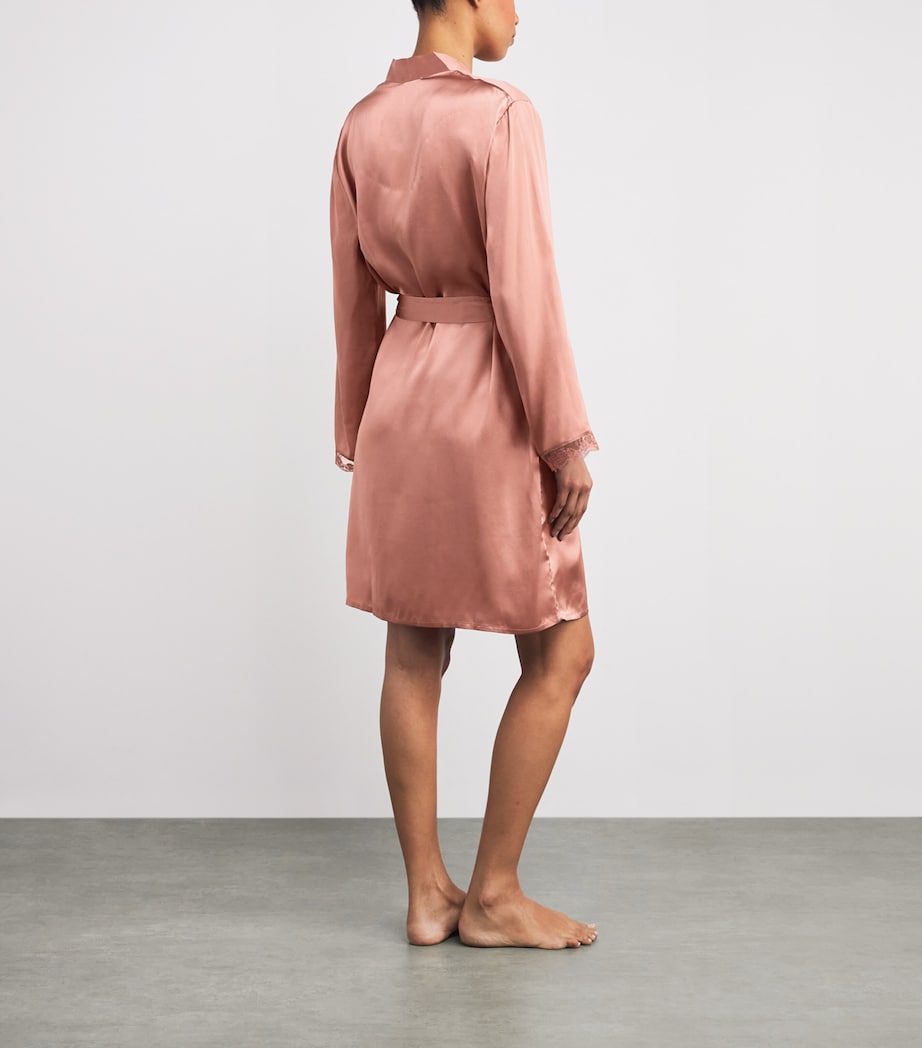 Silk-Blend Love Me Robe 469 SMOKEY PINK Image 3