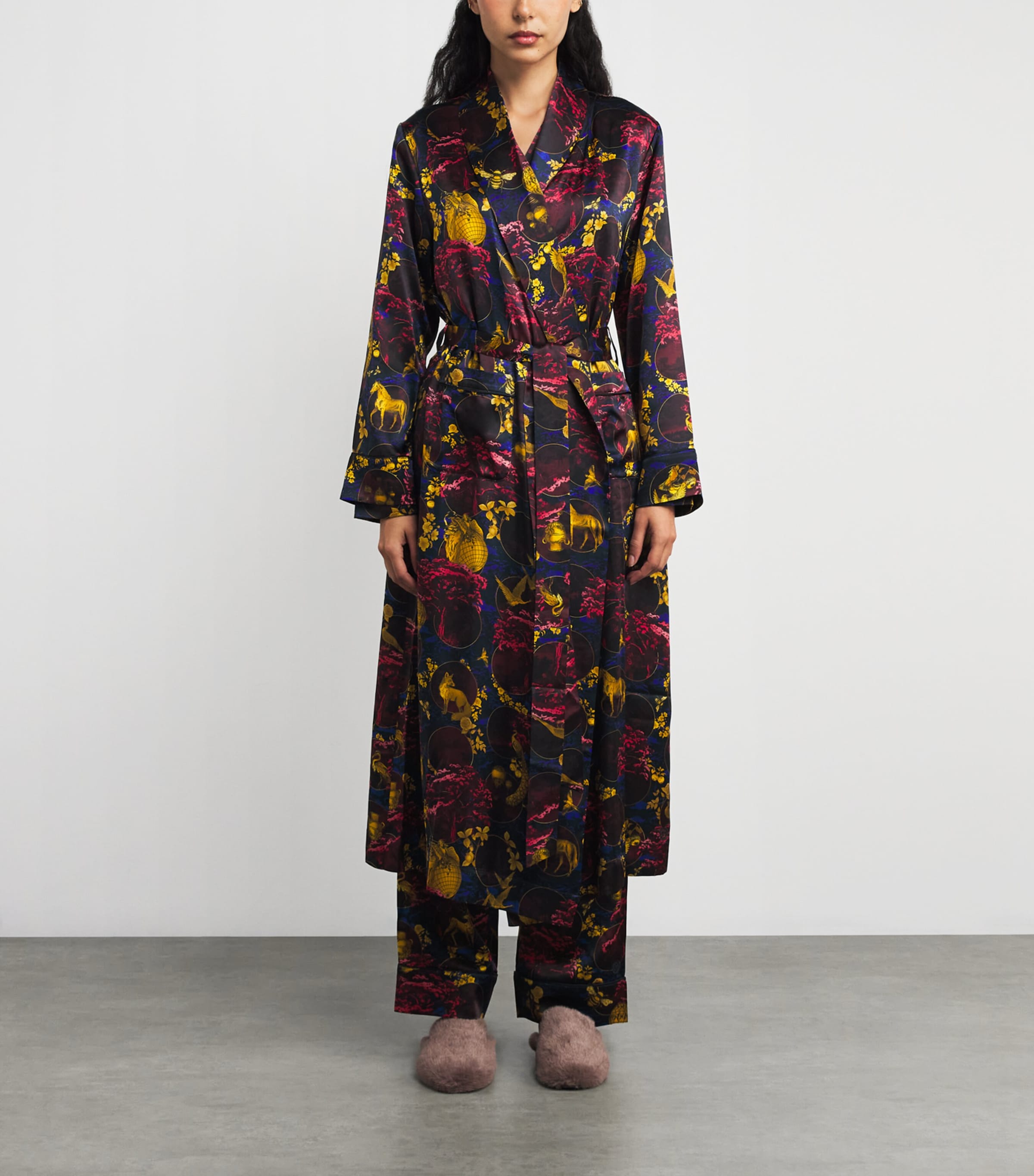 Silk Toile Night Robe MULTI Image 3