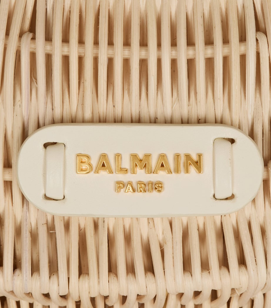 Medium Wicker Jolie Madame Top-Handle Bag 0AT BEIGE ROS Image 5