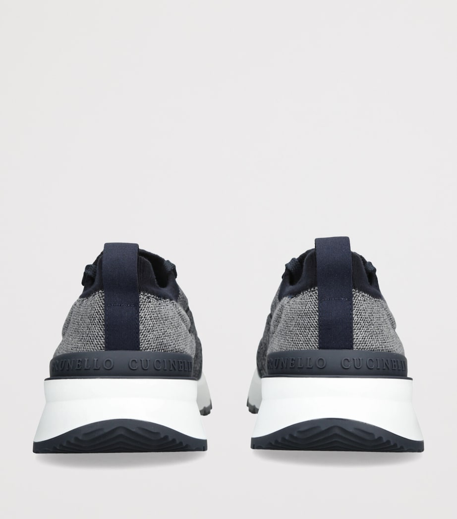 Sportiv Knitted Sneakers WHITE/NAVY Image 2