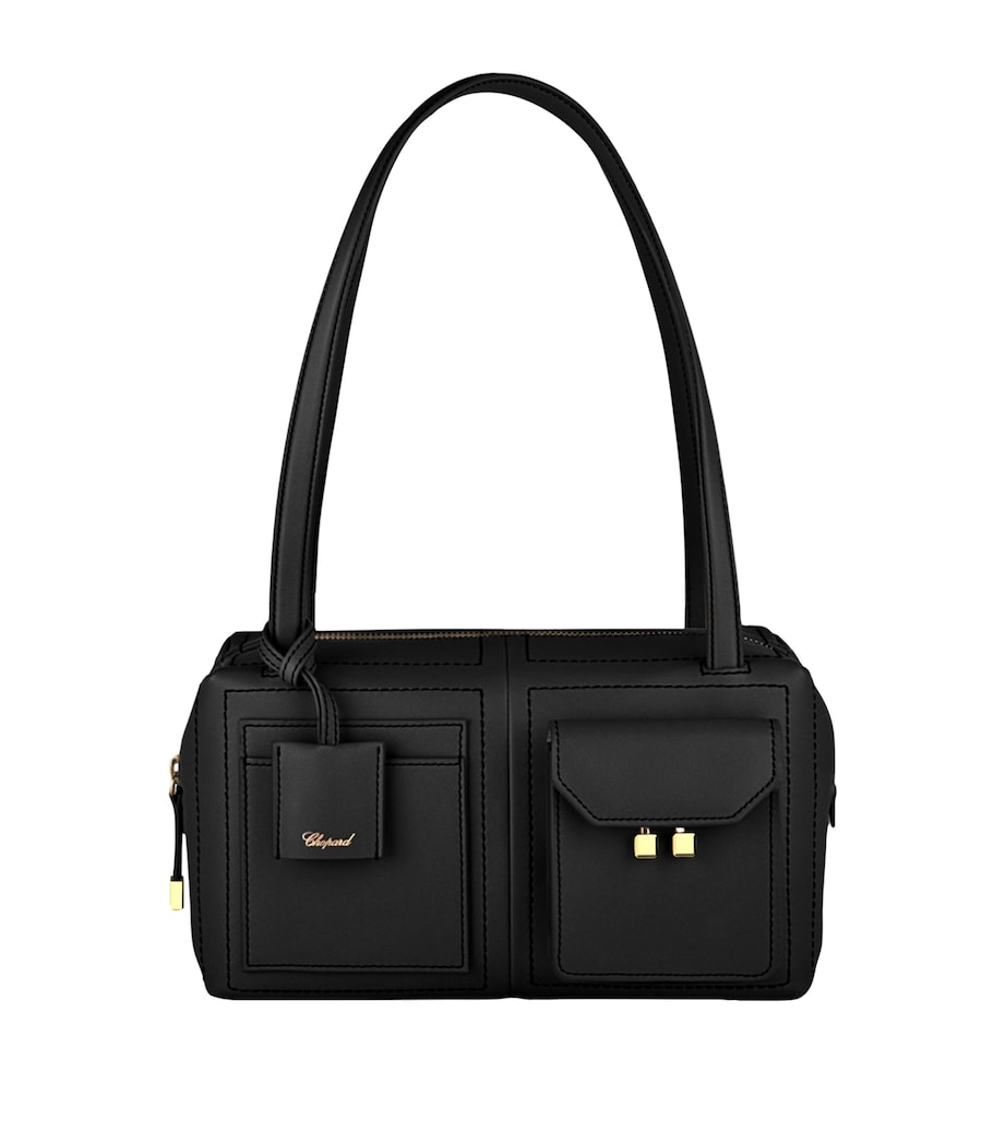 Chopard Leather Ice Cube Shoulder Bag Black Image 2