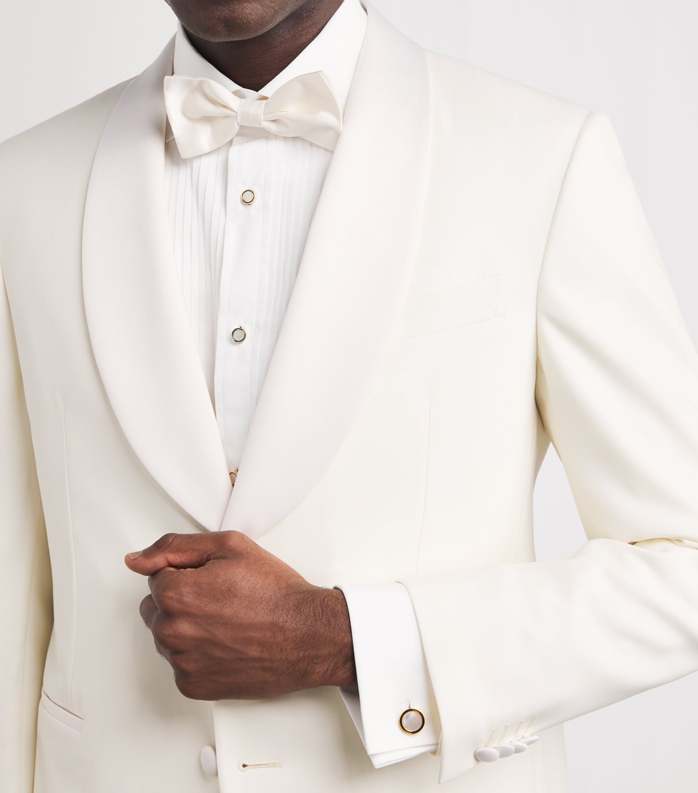 Thompson Gold-Plated Mother-Of-Pearl Cufflinks And Studs Set GOLD Image 2