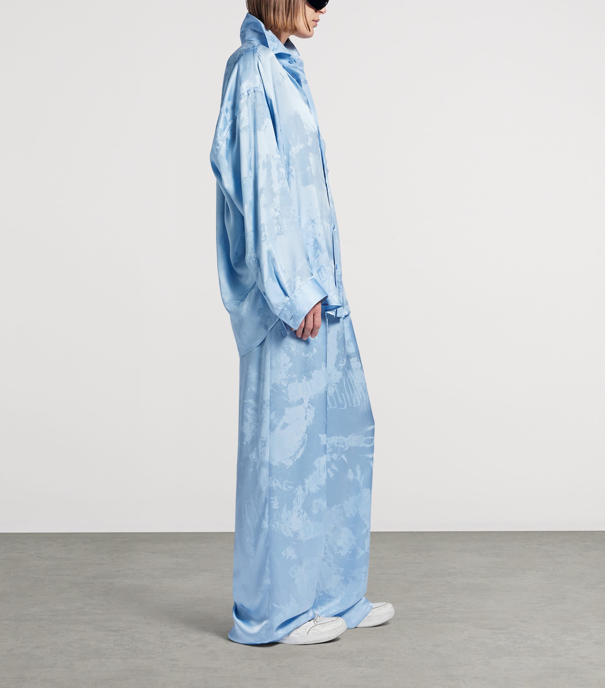 Silk Jacquard Cocoon Shirt 5840 Image 4