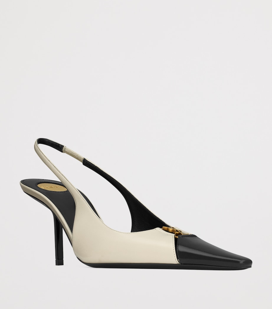 Saint Laurent Leather Babylone Slingback Pumps 75 Image 3