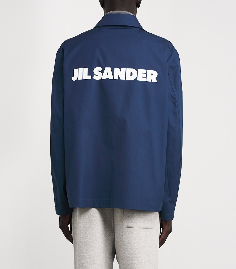 Cotton Poplin Logo Jacket VIOLET NIGHT Image 4